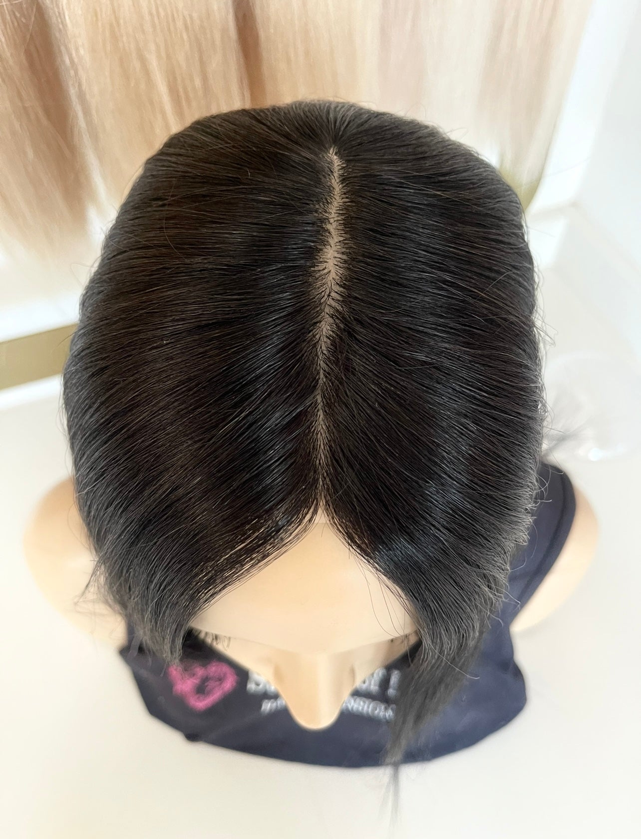 Crown Topper Clip-In - Jet Black (#1) - Skin - Full