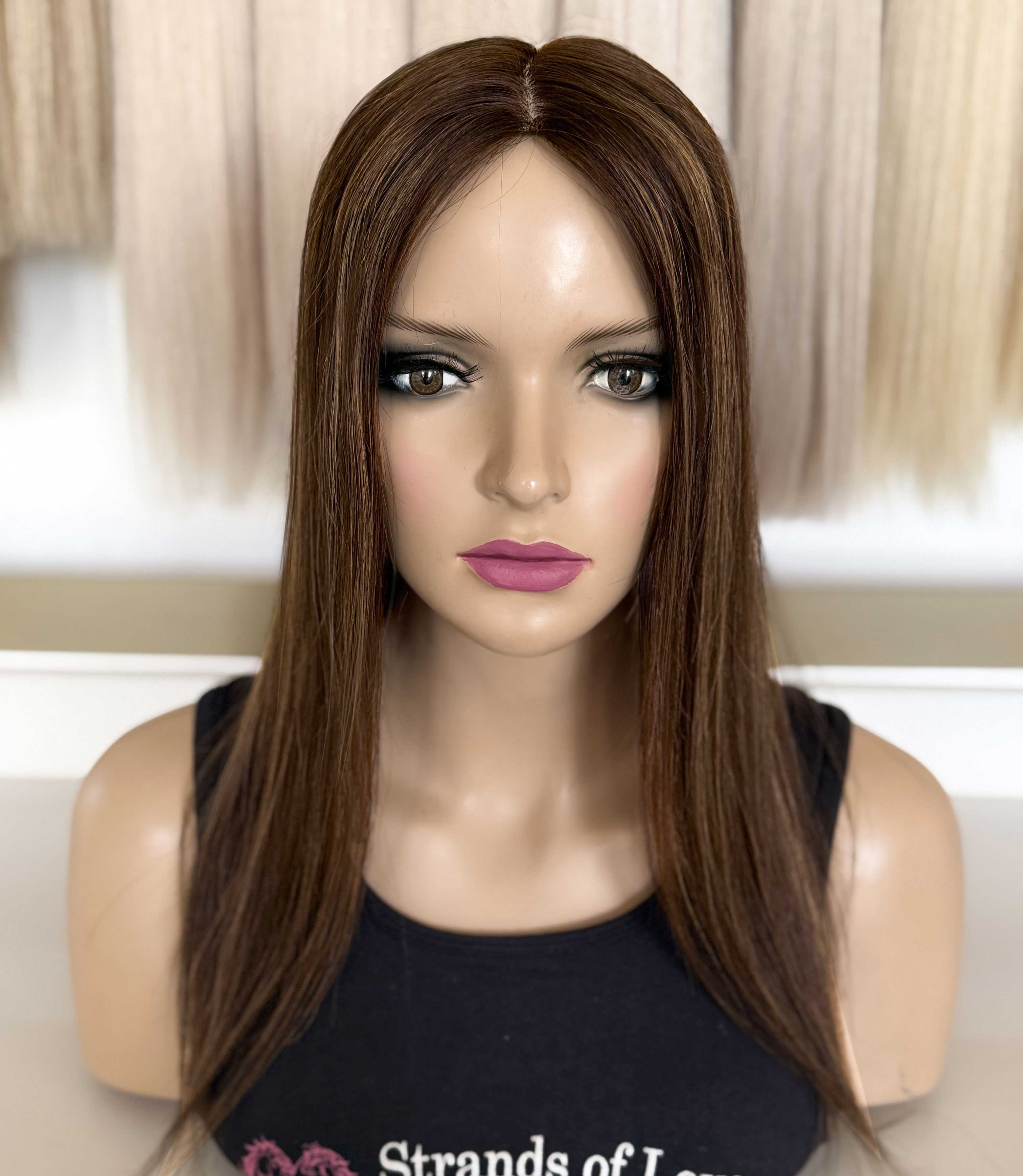 Crown Topper Clip-In - Toffee Highlight (#2/#7) - Skin - Full