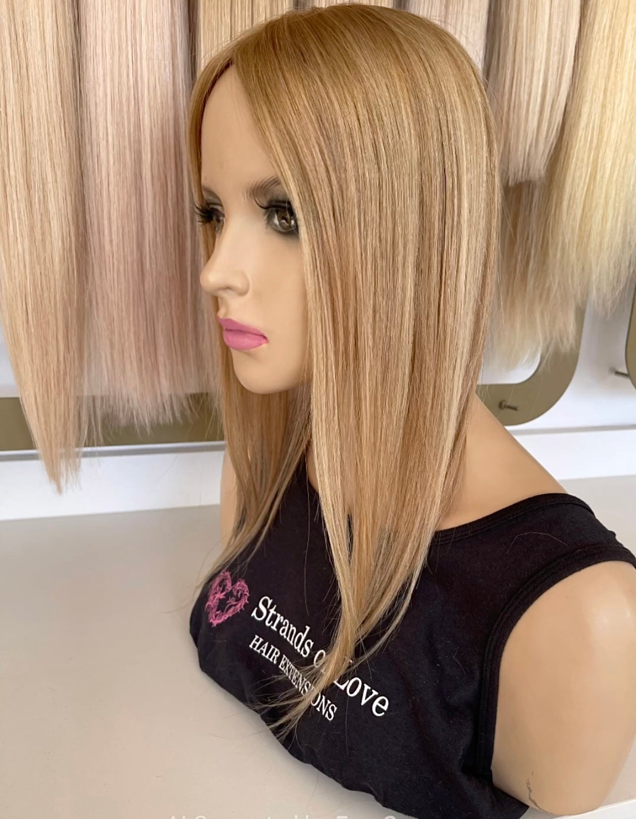 Crown Topper Clip-In -Vanilla Blonde Root - (#60/20) -Skin