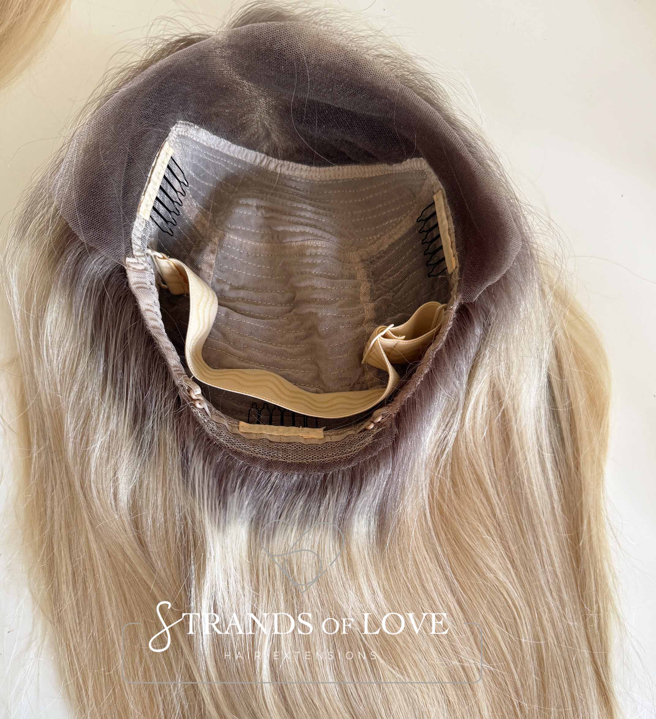 EMILY - Full Wig - Silver Blonde with Ash Root (#7-Sil) - Lace front