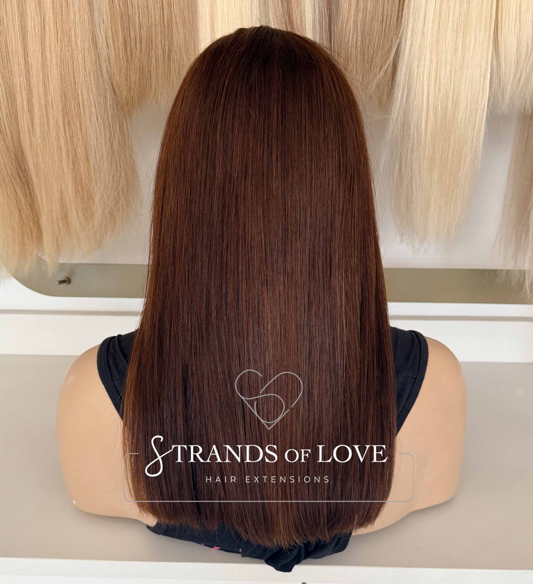 HAZEL - Full Wig - Hazel Brown (#4)- SKIN top with lace front