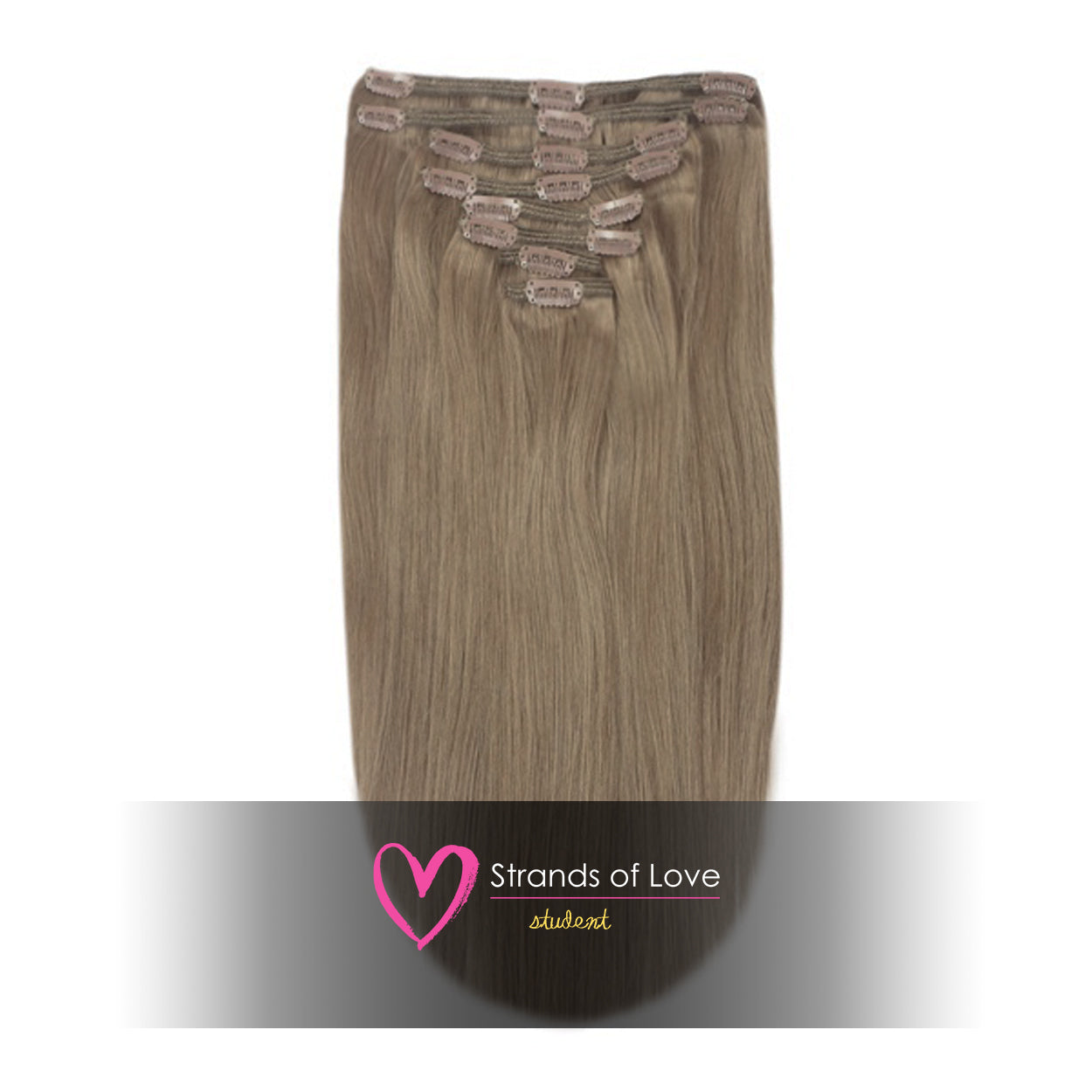 SOL Clip-In Hair Extensions - Camo Brown (#7)