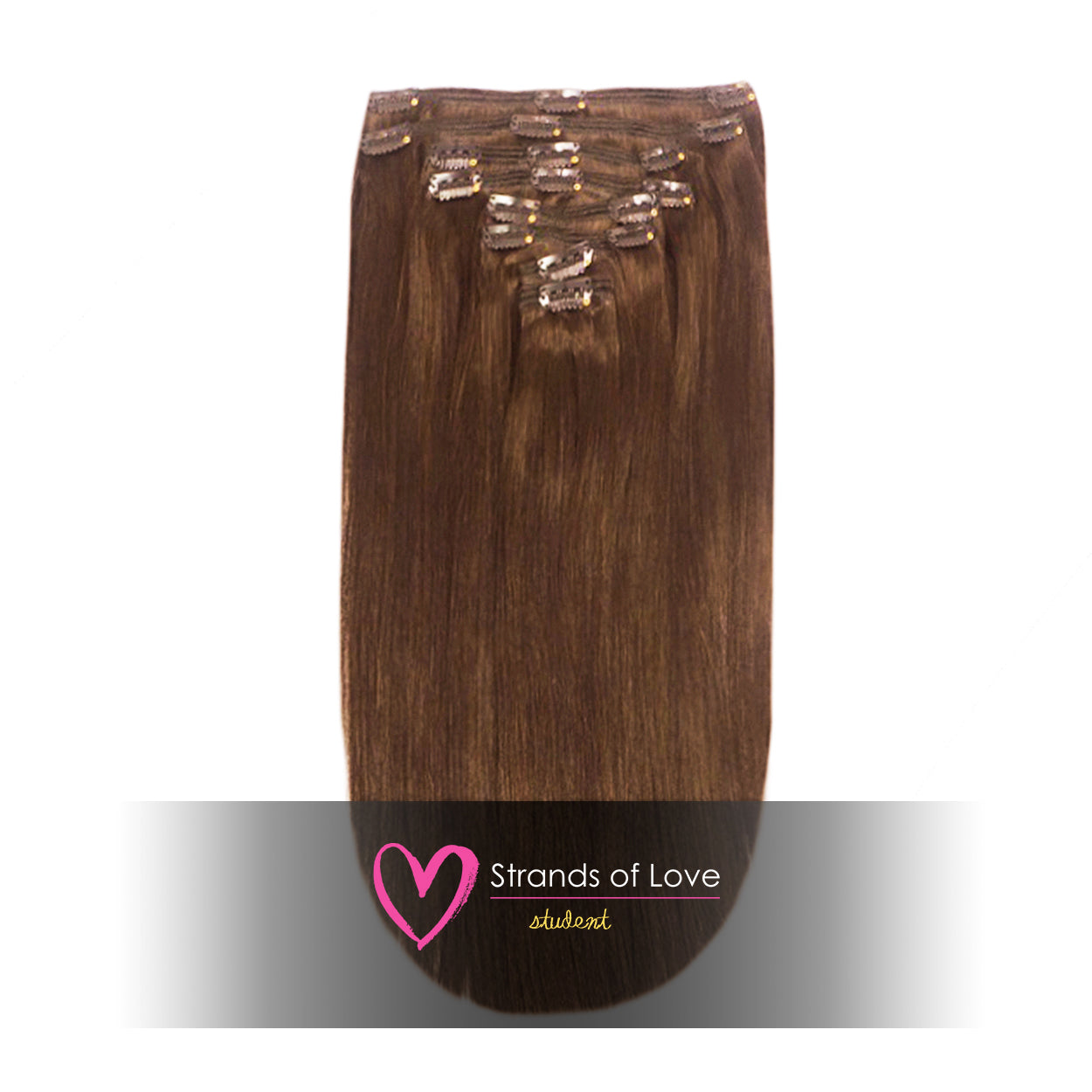 SOL Clip-In Hair Extensions - Chestnut Brown (#4)