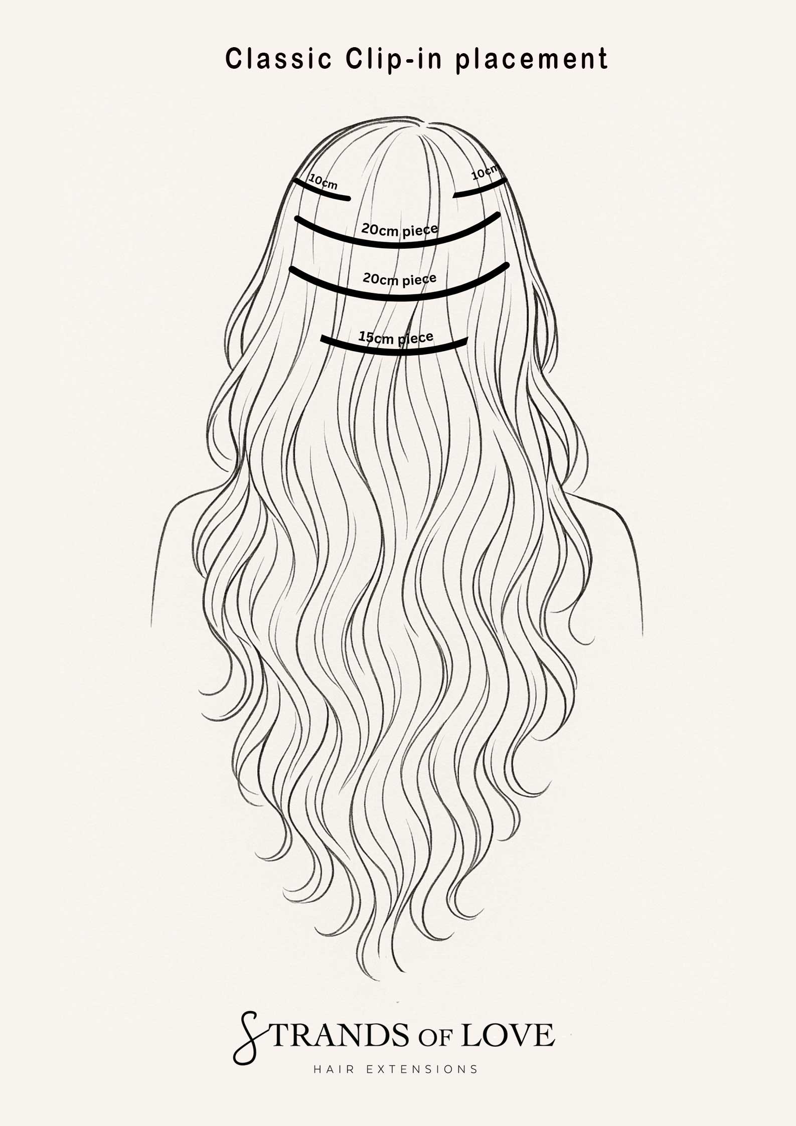 Classic Clip-In Hair Extensions - Vanilla Cream (#60/20)