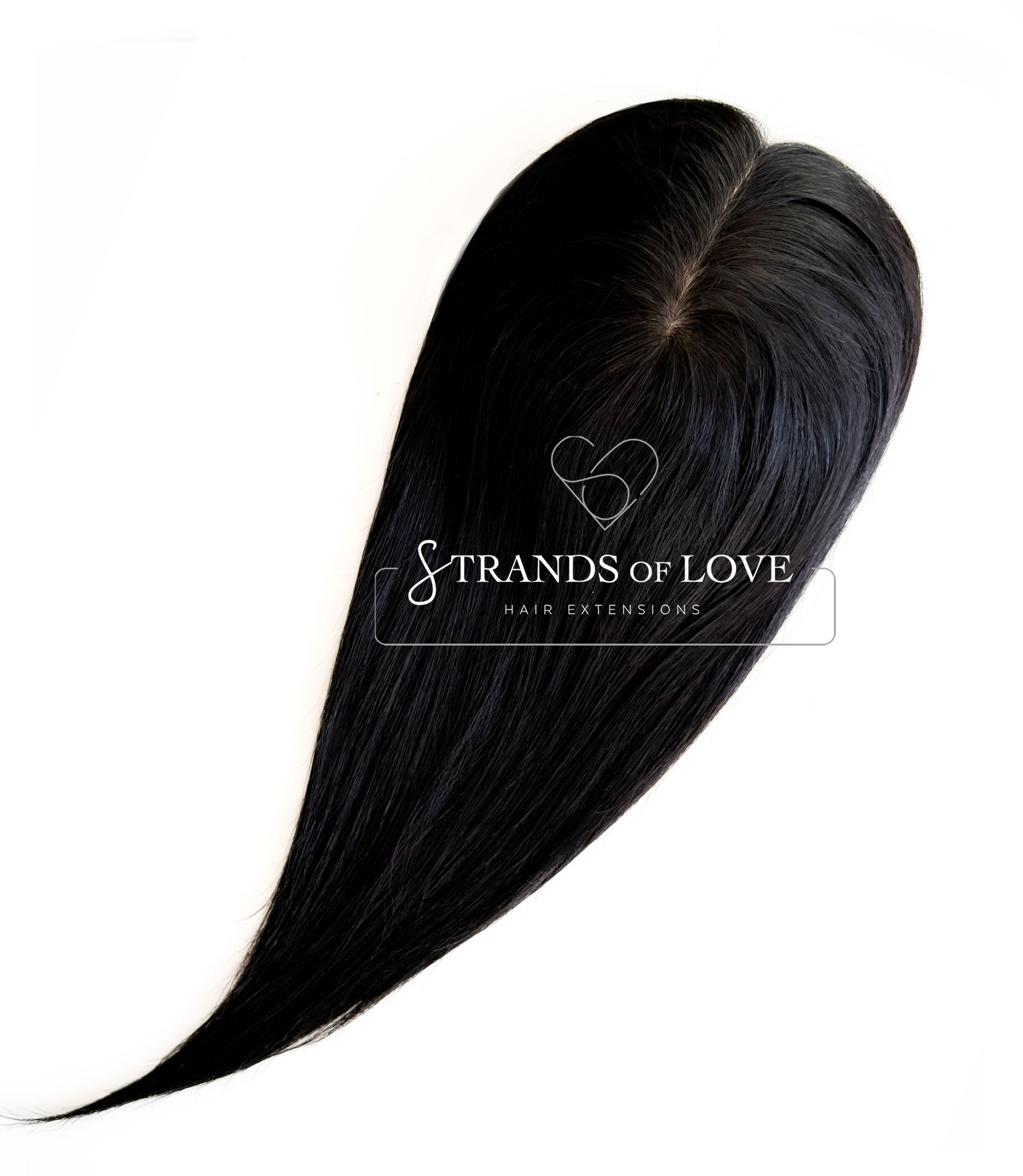 Crown Topper Clip-In - Jet Black (#1) - Skin
