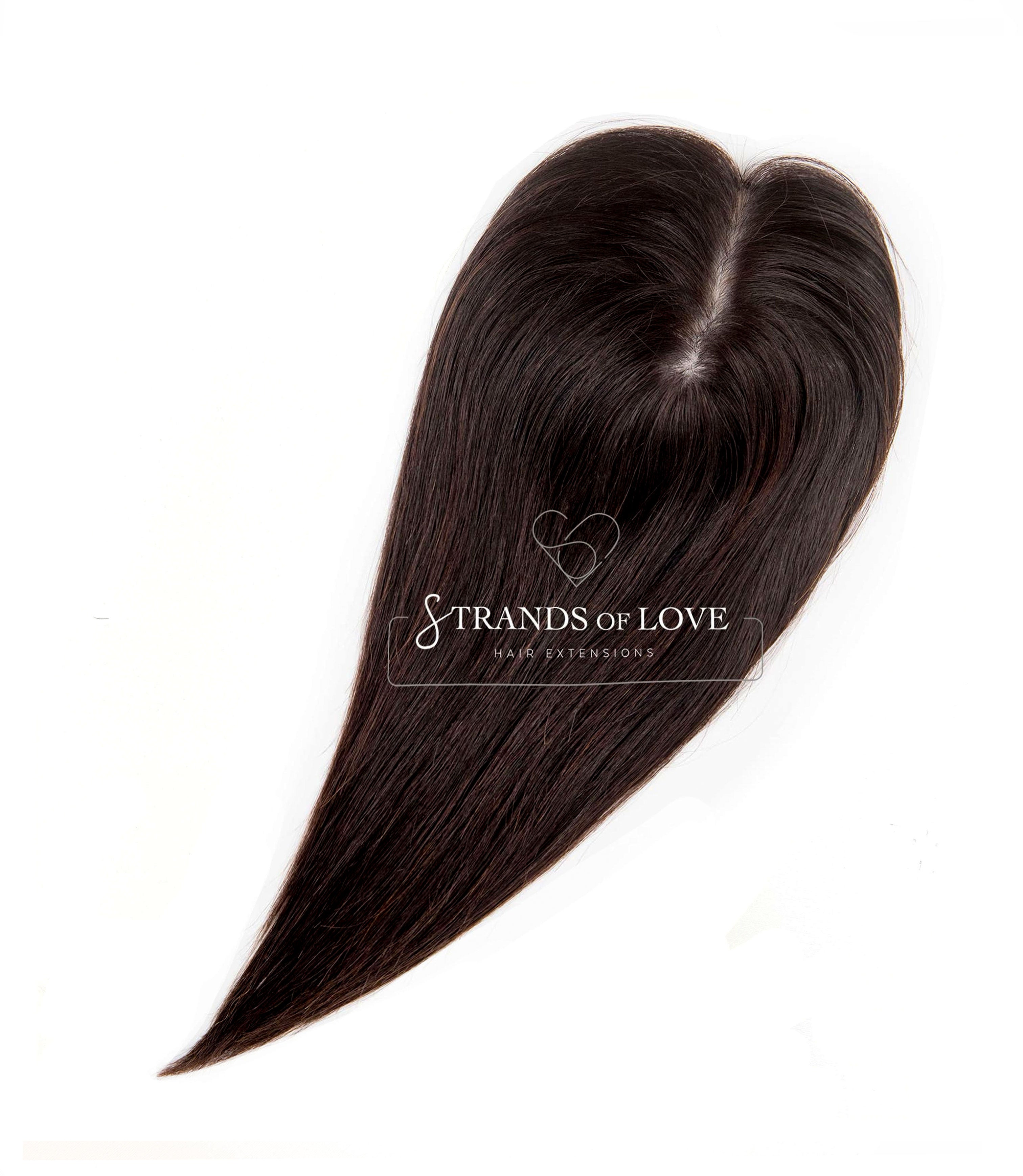 Crown Topper Clip-In - Espresso (#1B) - Skin - S