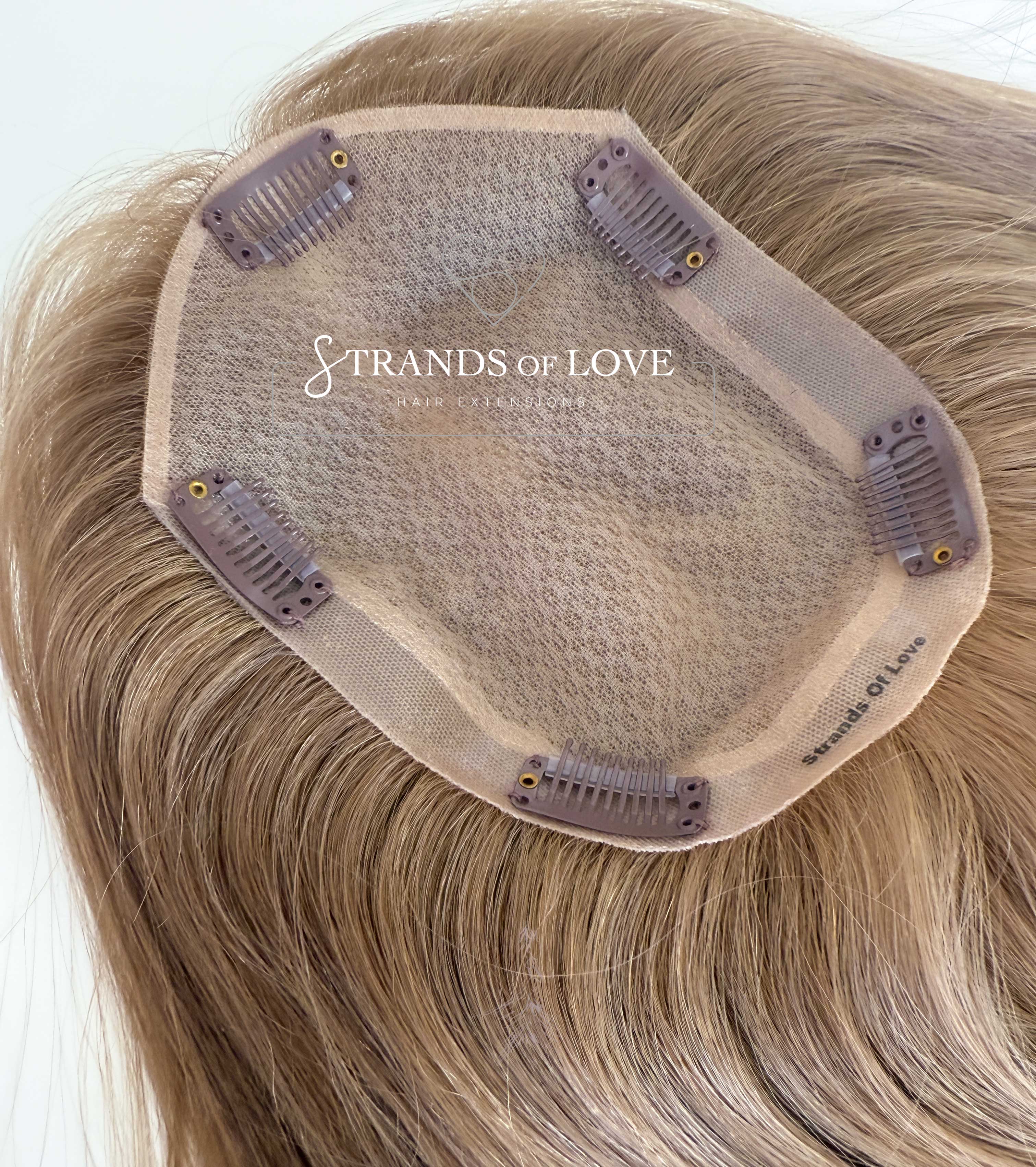 Crown Topper Clip-In - Cinnamon Latte (#10) - Skin - Full