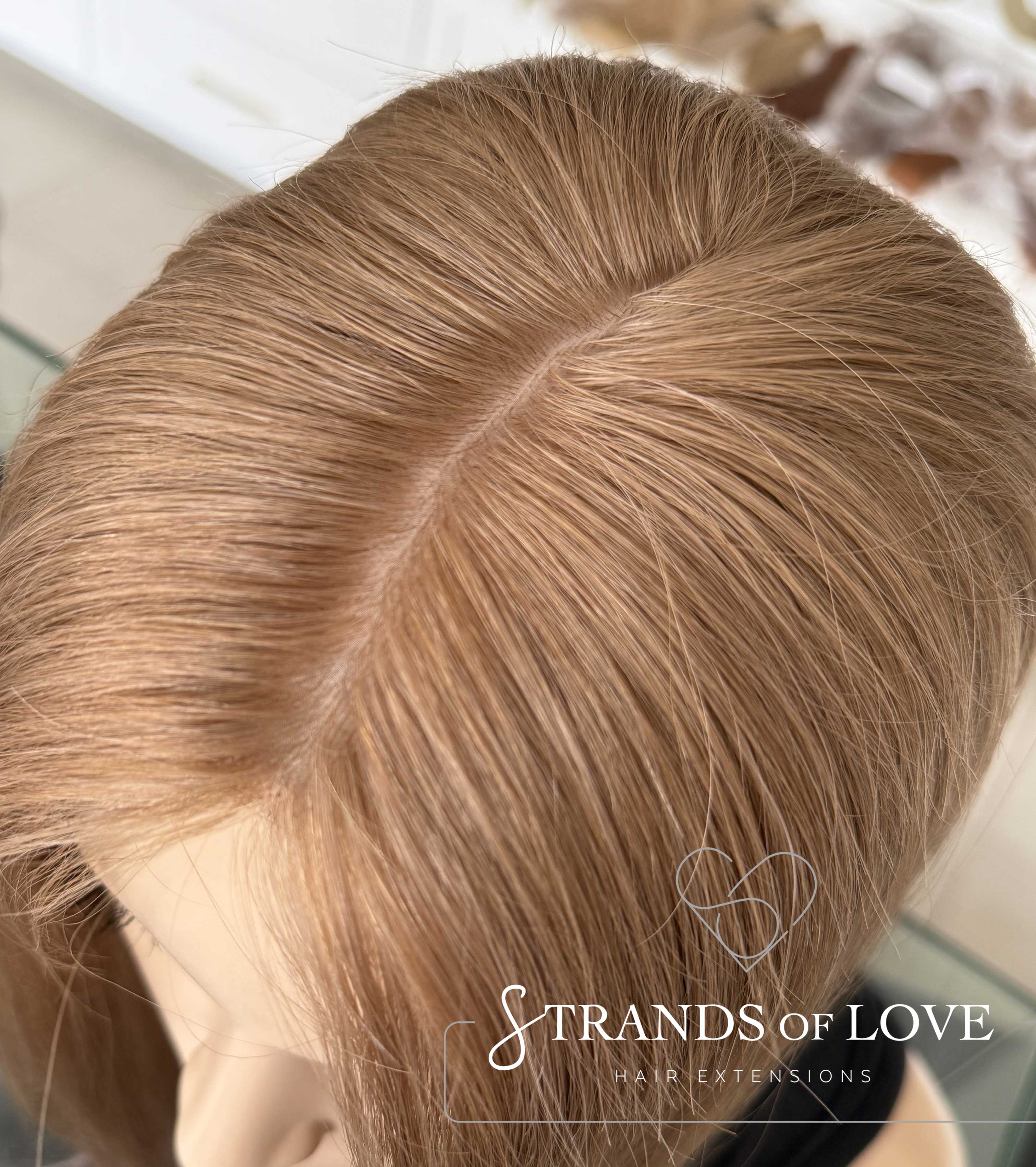 Crown Topper Clip-In - Cinnamon Latte (#10) - Skin - Full