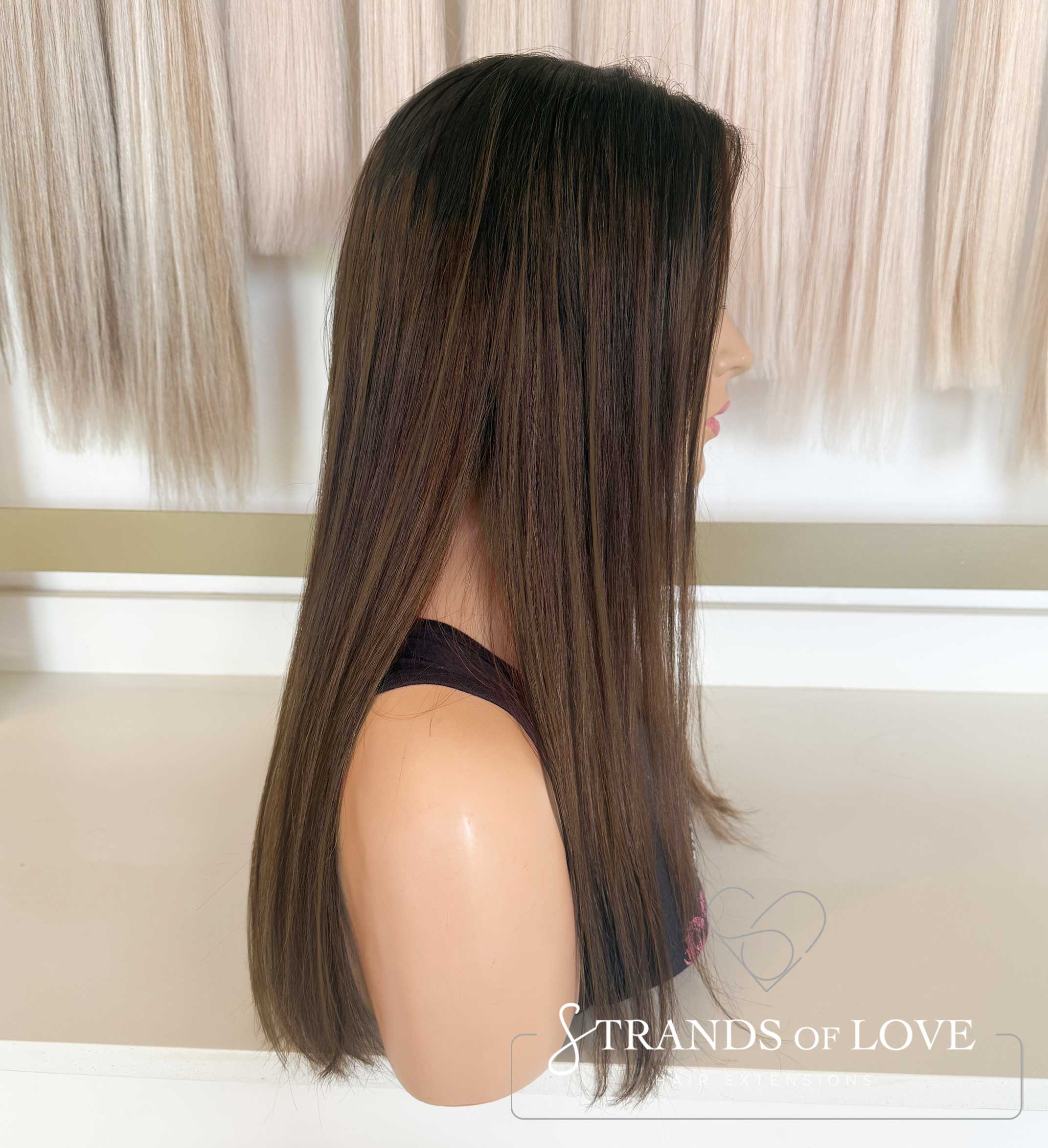 DANIELLA - Full Wig - Dark Ash Brown Balayage - Lace Front