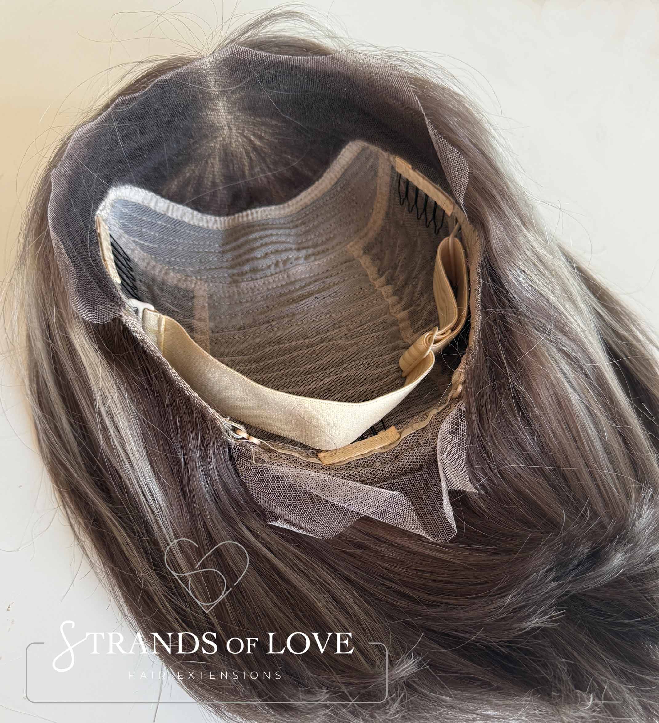 EUGENIE - Full Wig - Soft Grey Highlight (#7Ash/Ice) - Lace Front