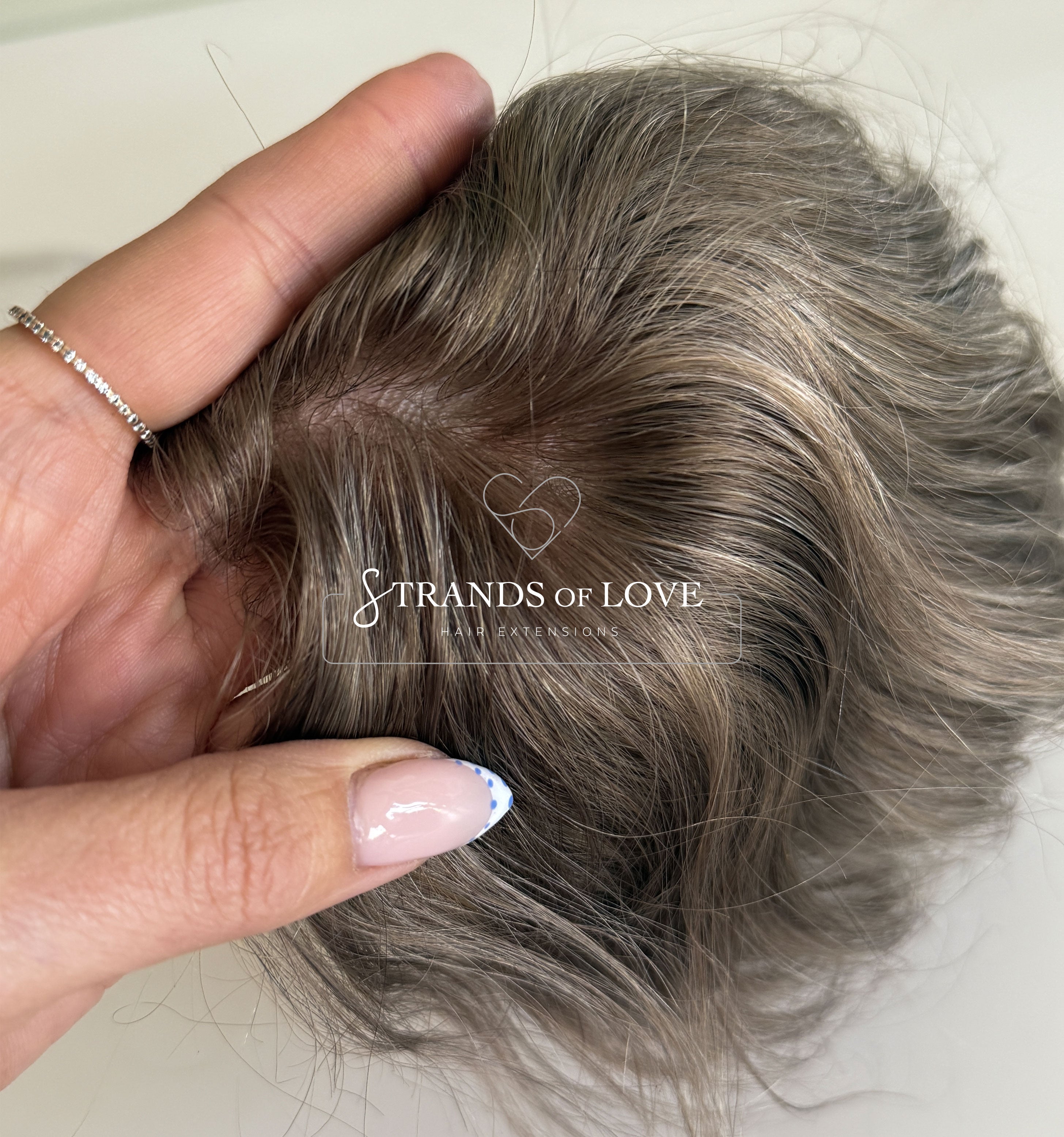 Men's Non-Surgical Hair FRONTAL 014 - Dark Blonde (#18) - Skin Base
