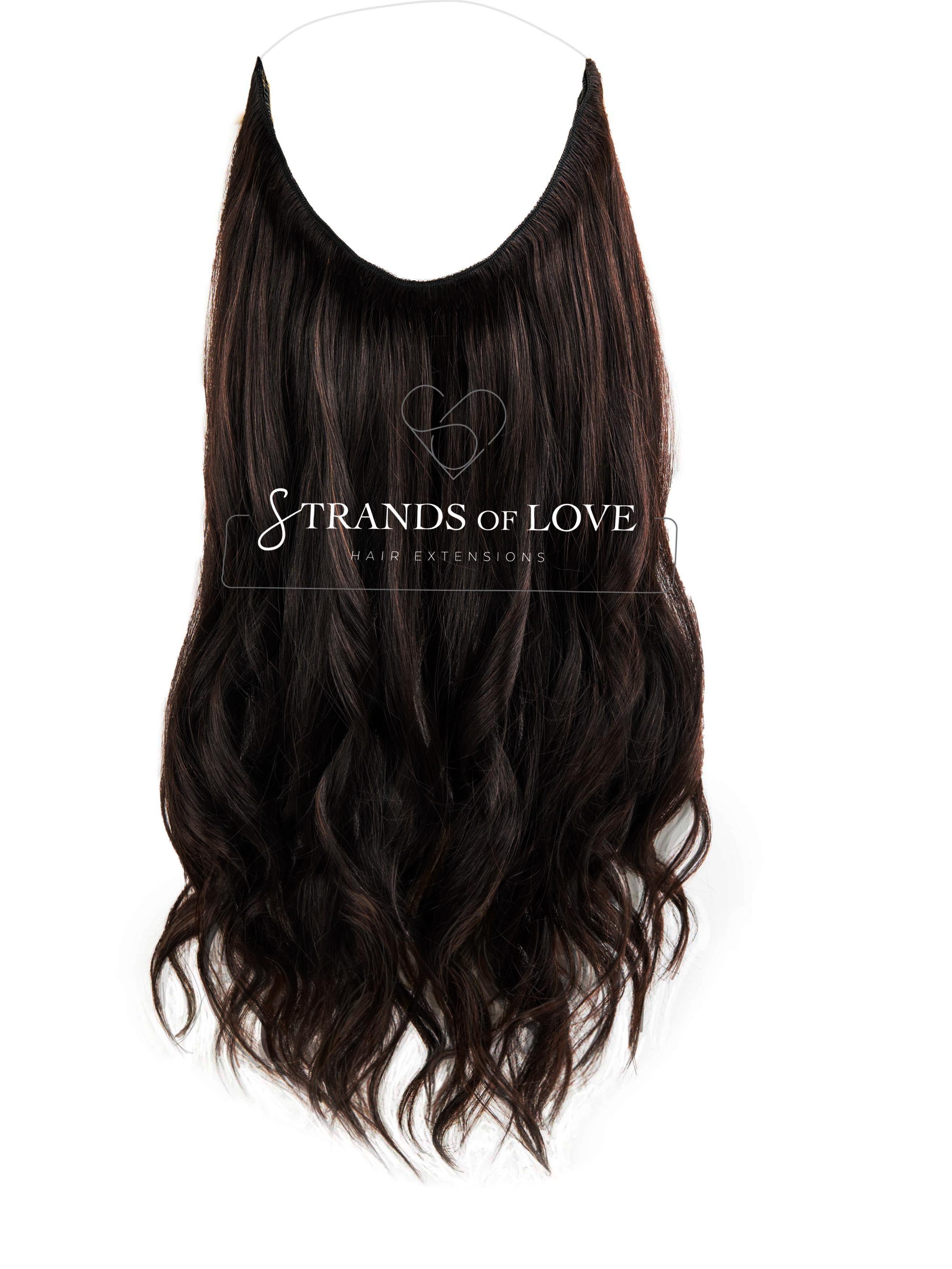 20 Inch / 50 cm Halo Hair Piece - Espresso (#1B)