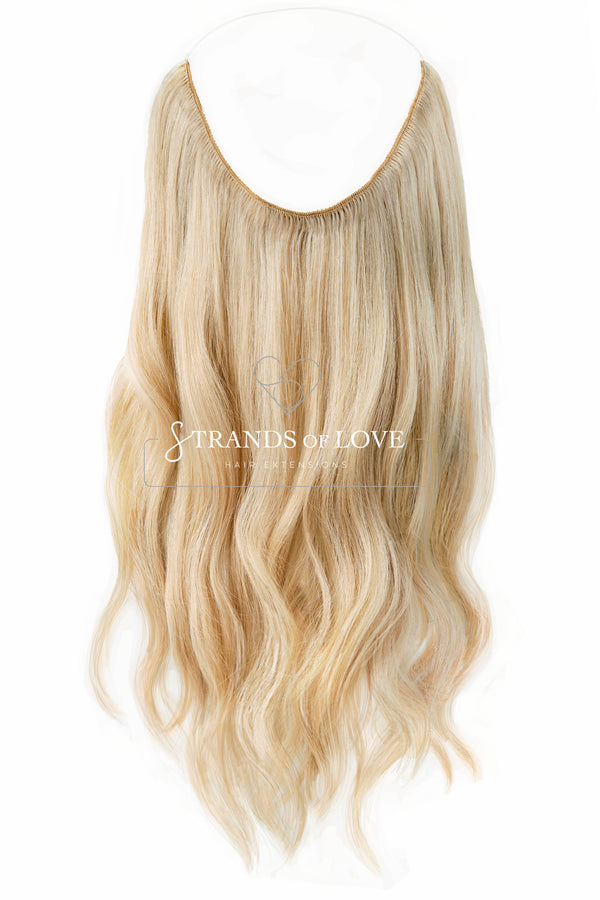 20 Inch / 50 cm Halo Hair Piece -Summer Blonde (#60)