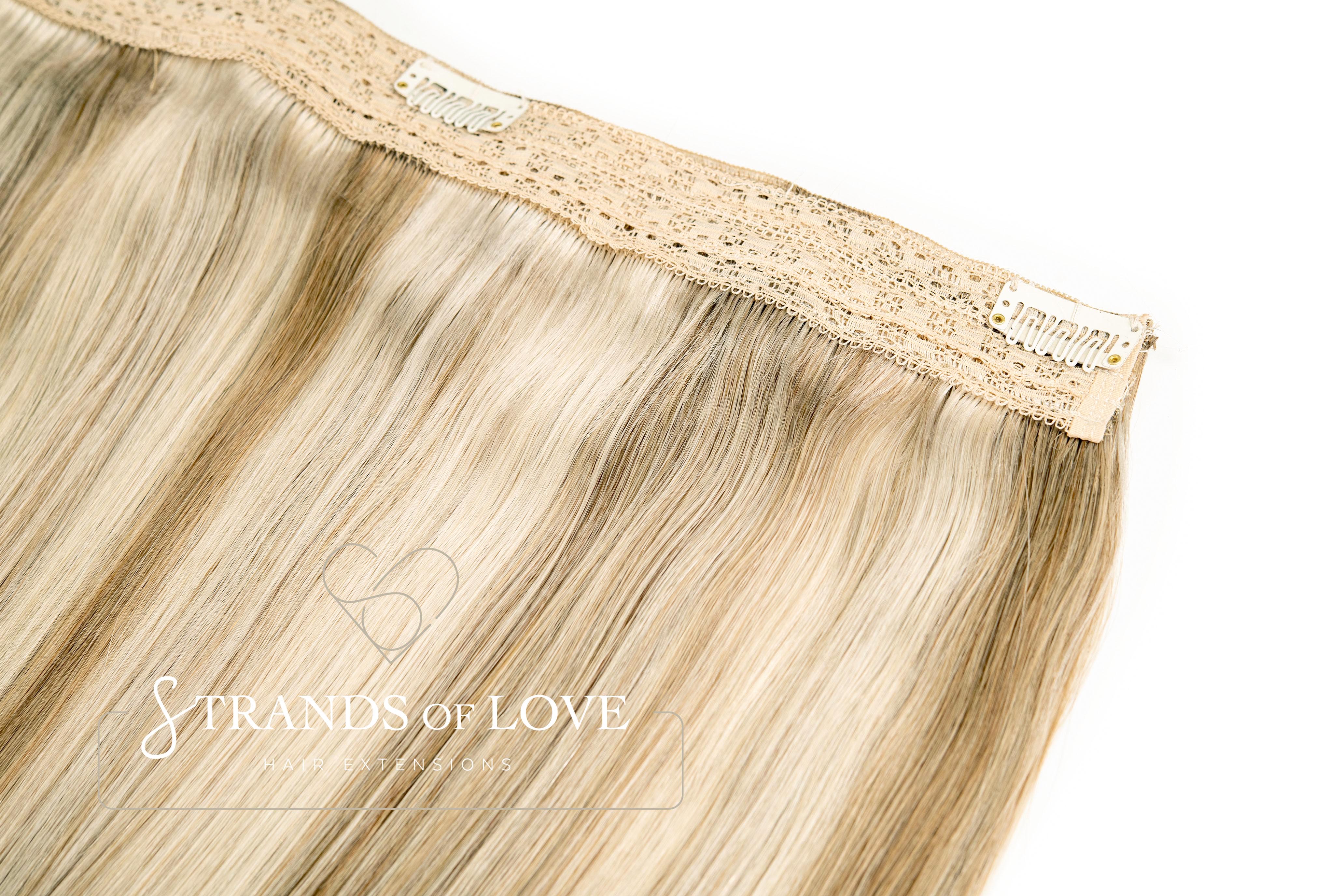 20 Inch / 50 cm Halo Hair Piece -Vanilla Cream (#60/20)