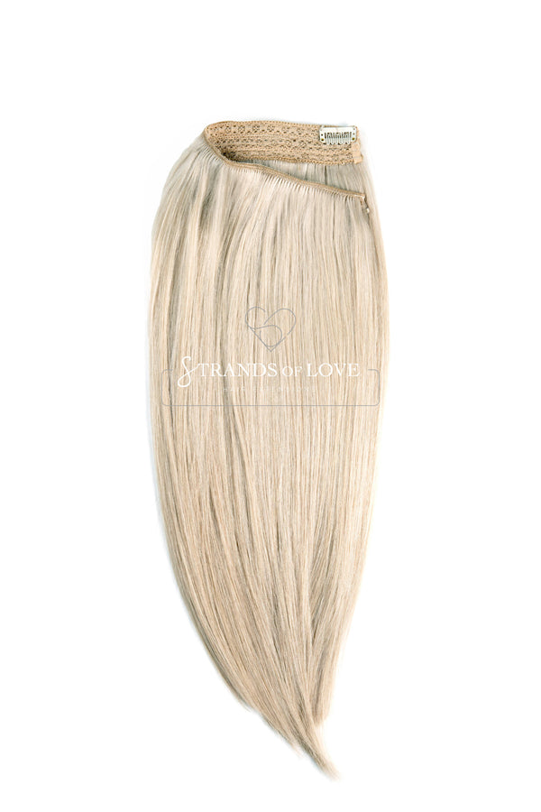 20 Inch / 50 cm Halo Hair Piece -Ice Blonde (#ICE)