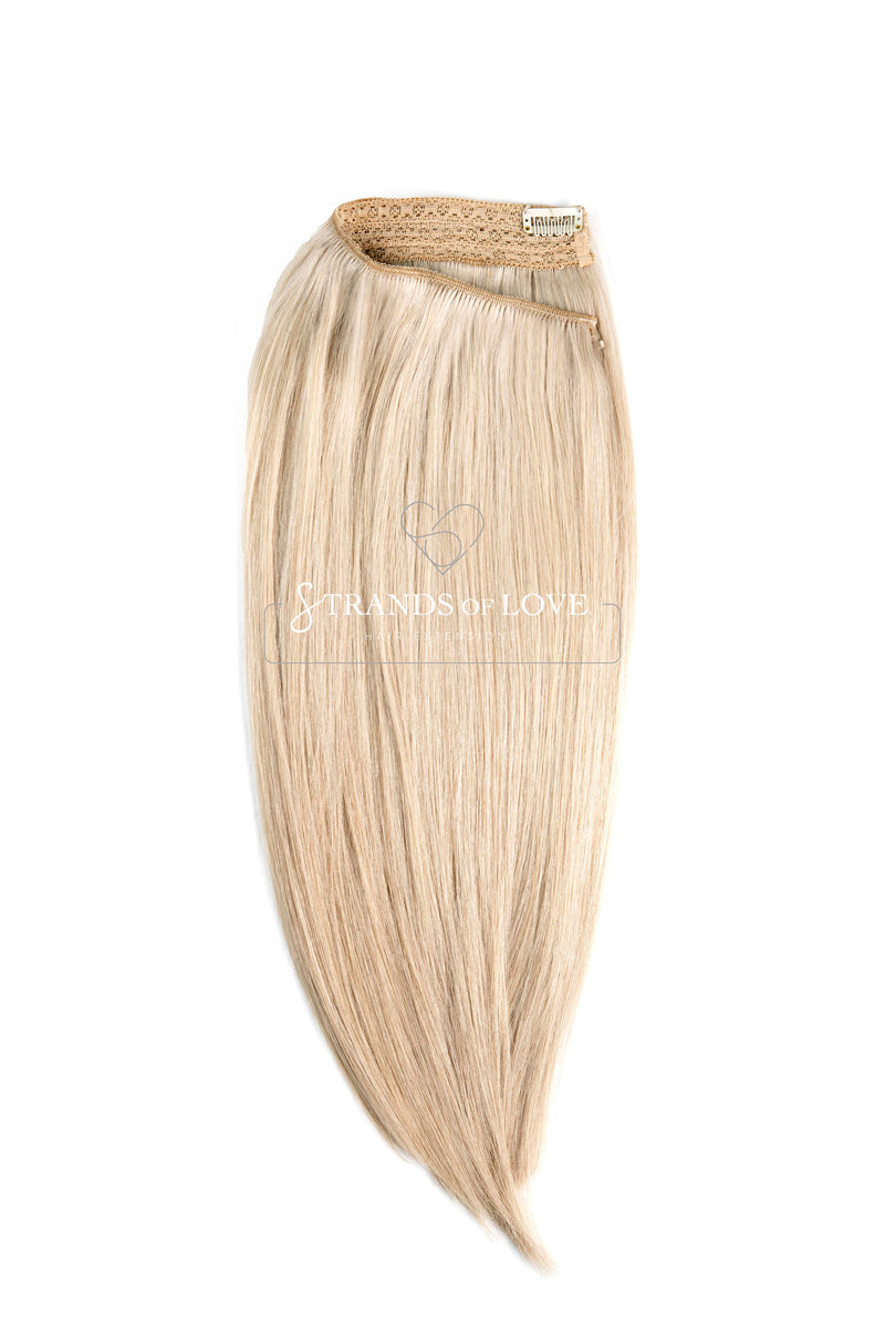 20 Inch / 50 cm Halo Hair Piece -Silver Blonde (#SIL)