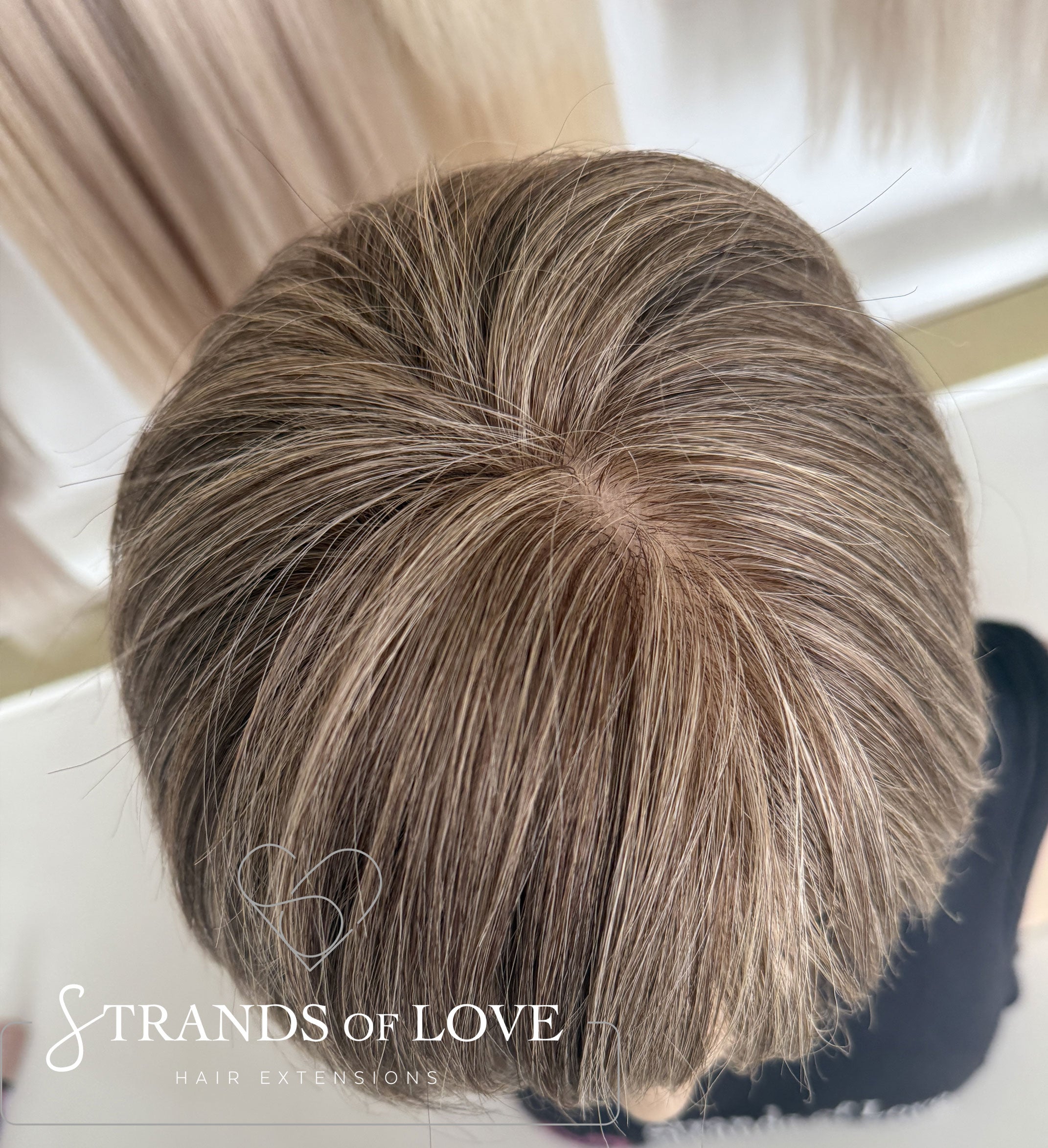 JACKIE - Full Wig - Choc Cinnamon(#7/Grey) - SKIN top