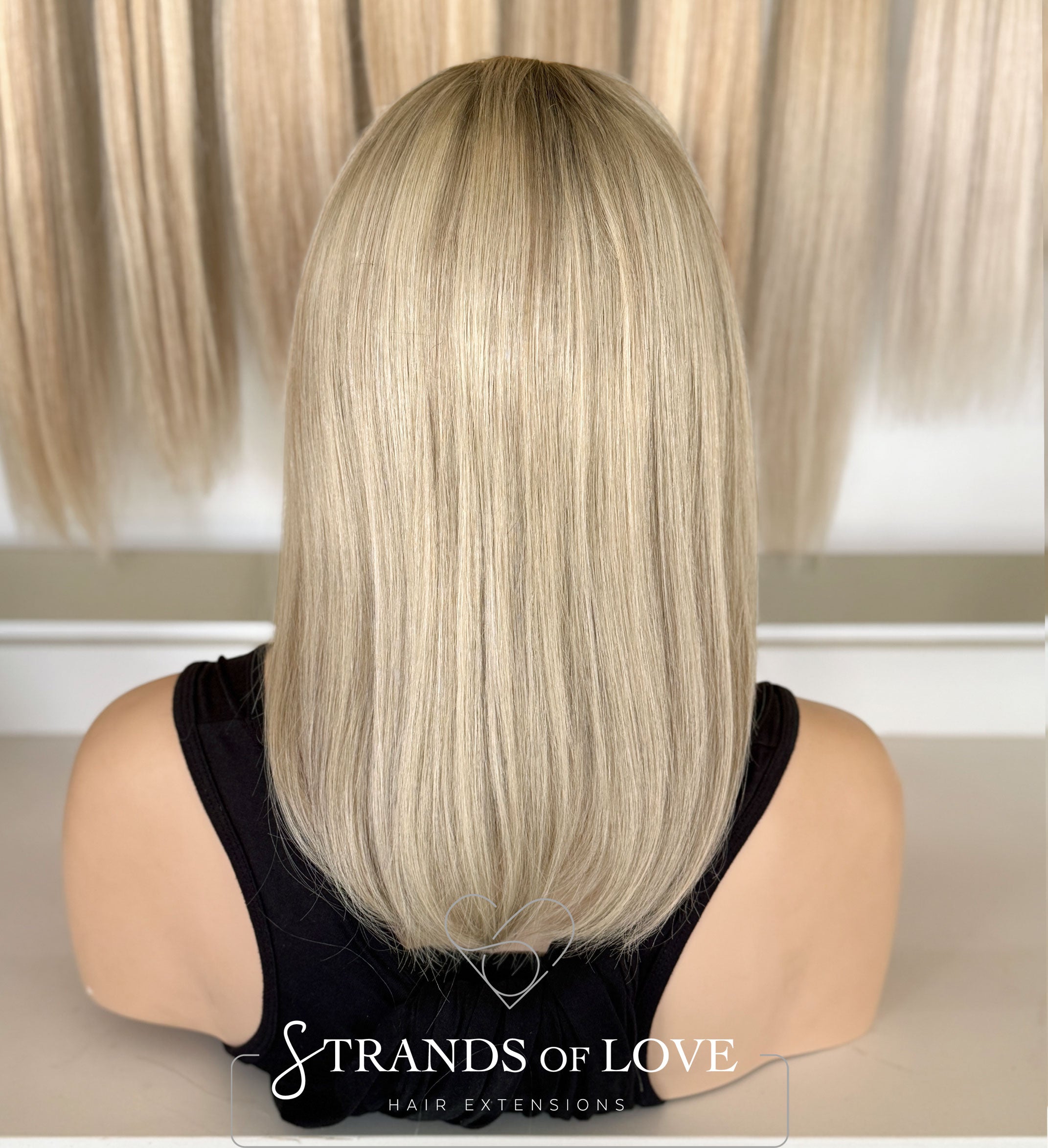 LEAH - Full Wig - Blonde Highlight (#Silver/Ice) - Lace Front