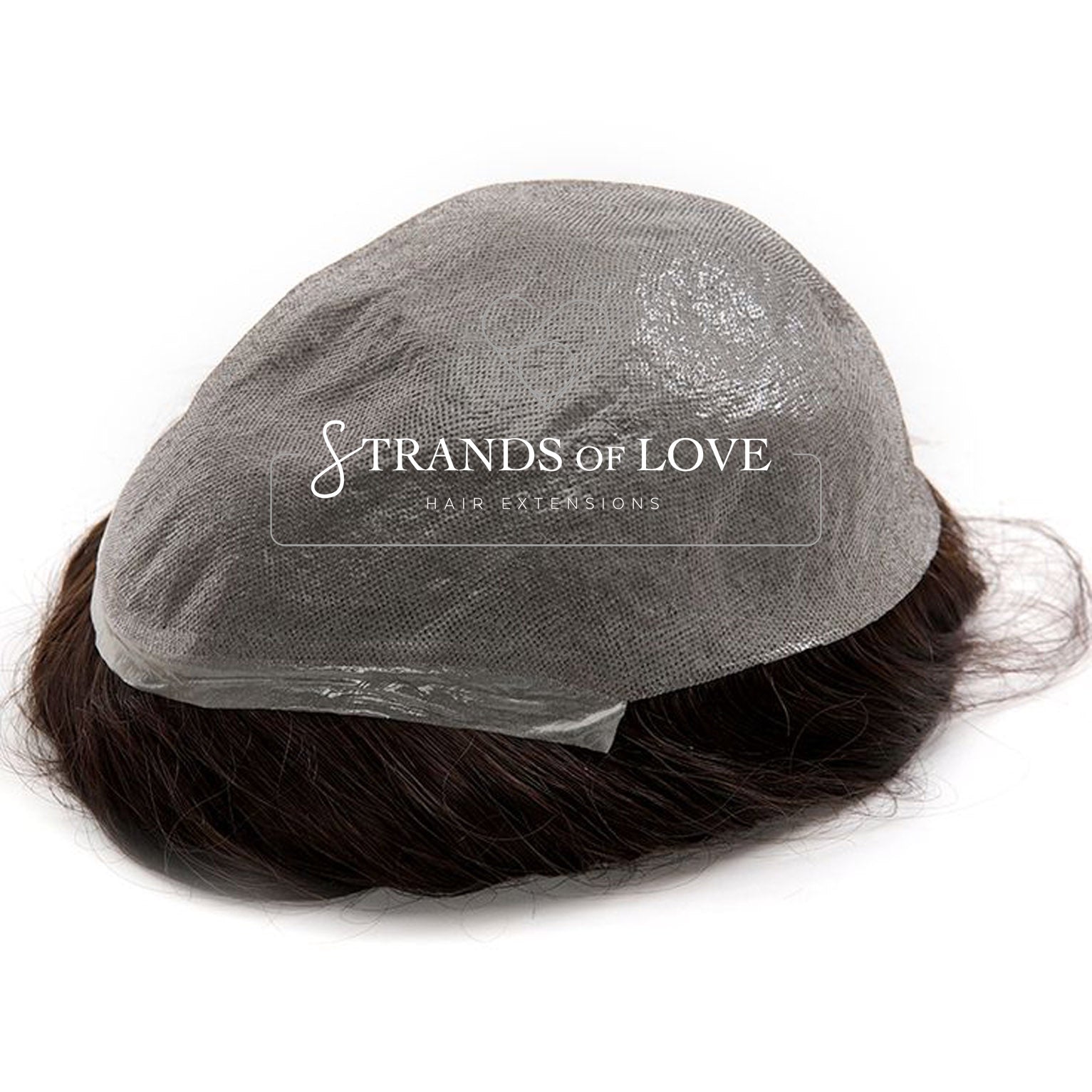 Men's Non-Surgical Hair System 007 - Natural Brown (#4) - Skin Base