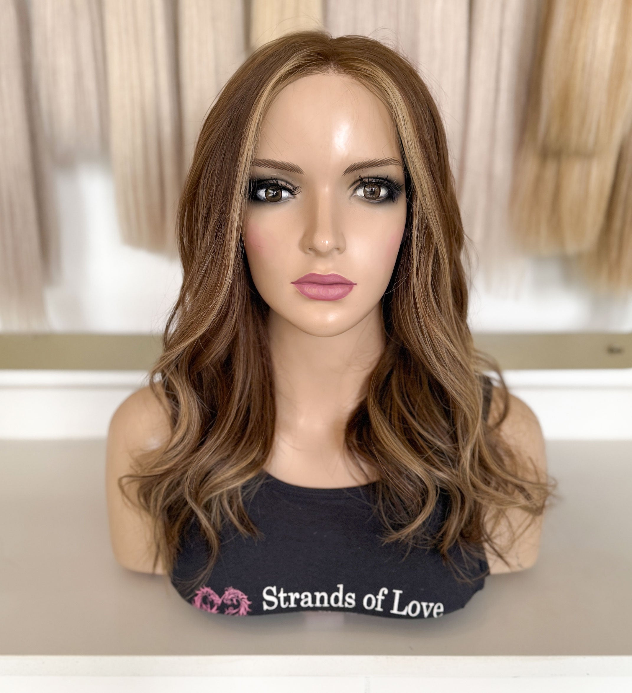 MEGAN - Full Wig - Hazel Highlight (#4/10) - Lace Front