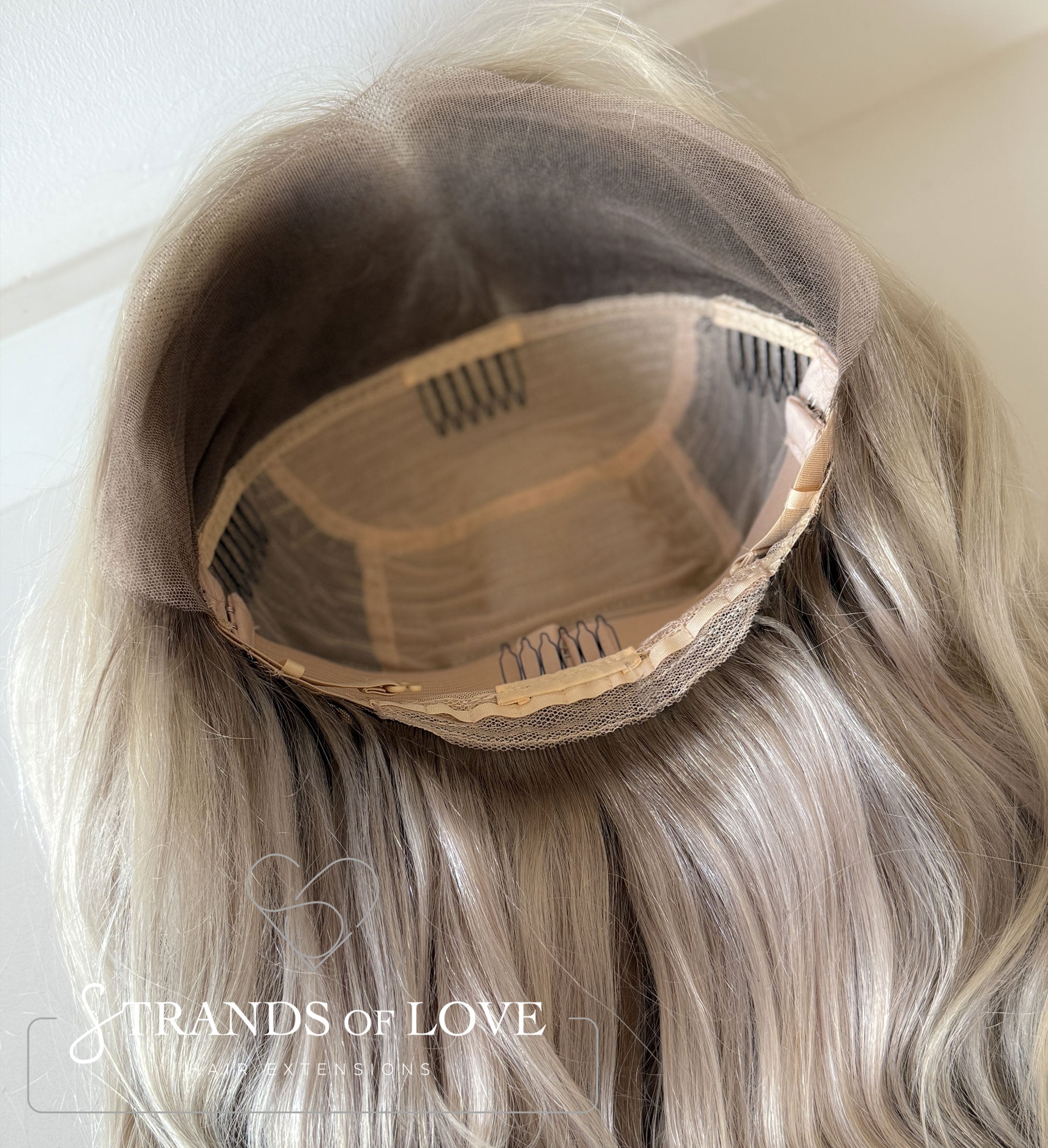 MIEKE - Full Wig - Silver Blonde Highlights (#Silver/7) - Lace front