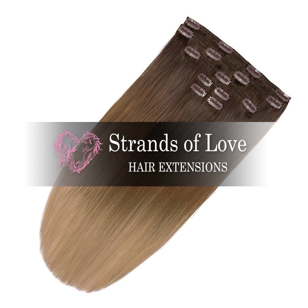 Classic Clip-In Hair Extensions - Beverly Hills Ombre (#2-10-20)