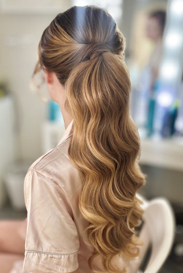 SOL Clip-In Ponytail Hair Extensions- Caramel Swirl #24/7)