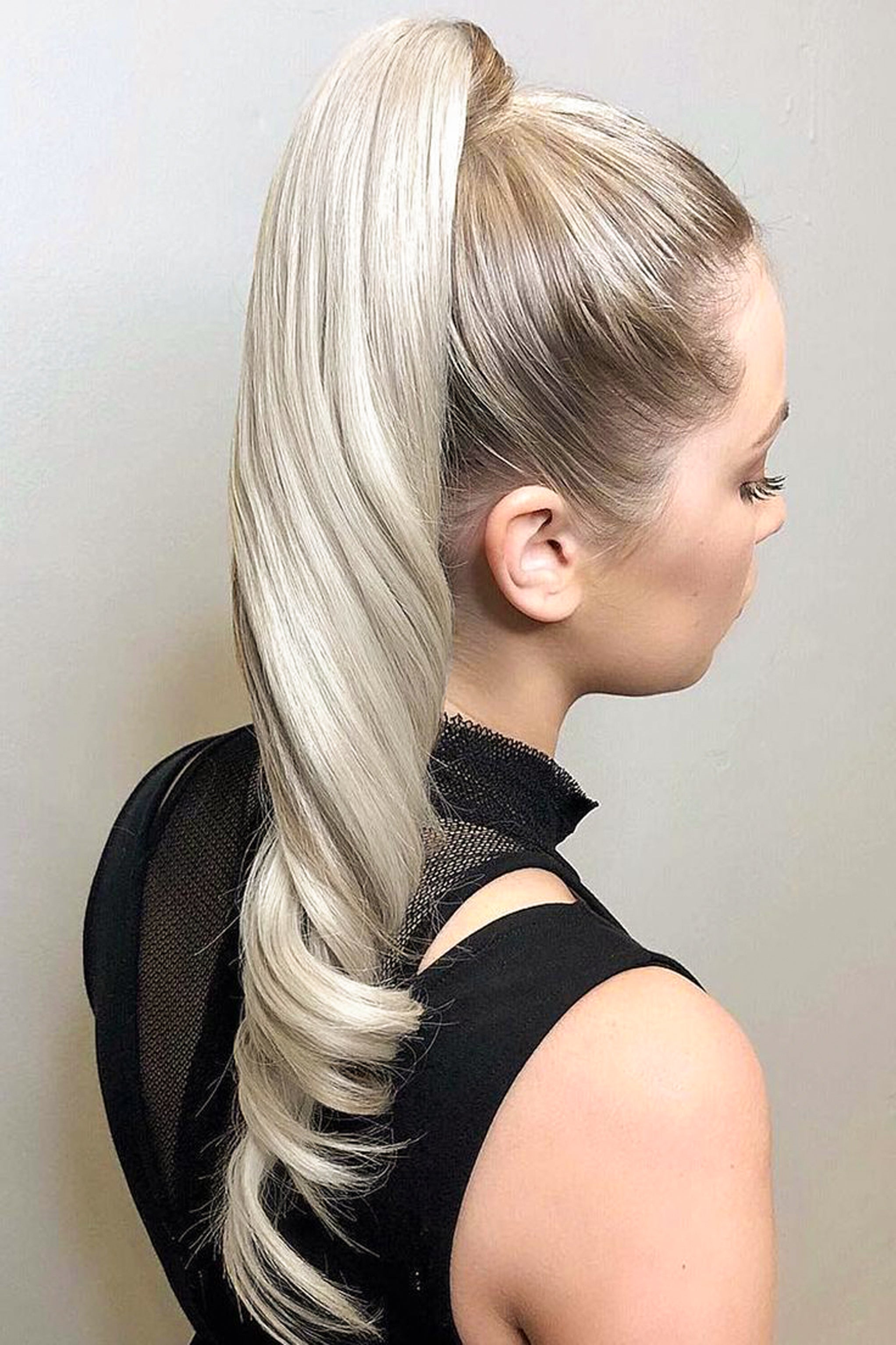 SOL Clip-In Ponytail Hair Extensions - Ice Blonde (#ICE)