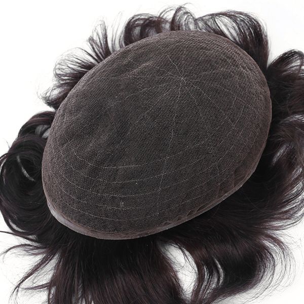 Men's Non-Surgical Hair System 001 - Black (#1) - Lace Base