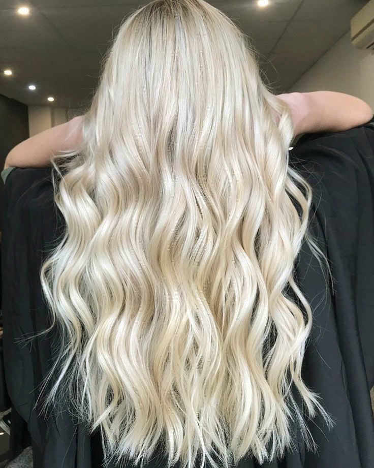 SOL Clip-In Hair Extensions - Silver Blonde