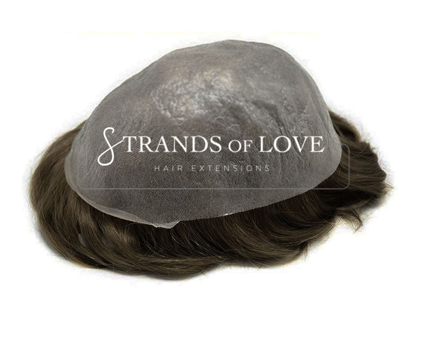 Men's Non-Surgical Hair System 009 - Ash Brown (#5) - Skin Base