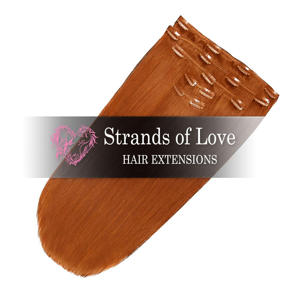 Classic Clip-In Hair Extensions - Ginger Spice (#135)