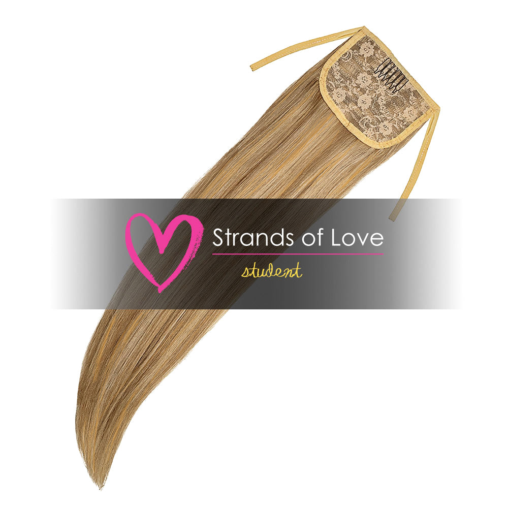 SOL Clip-In Ponytail Hair Extensions- Caramel Swirl #24/7)