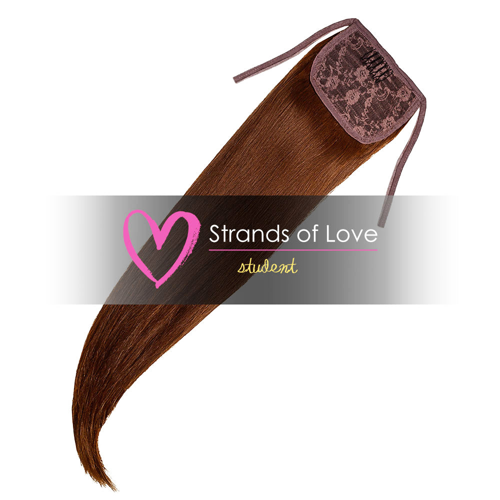 SOL Clip-In Ponytail Hair Extensions - Chestnut Brown (#4)