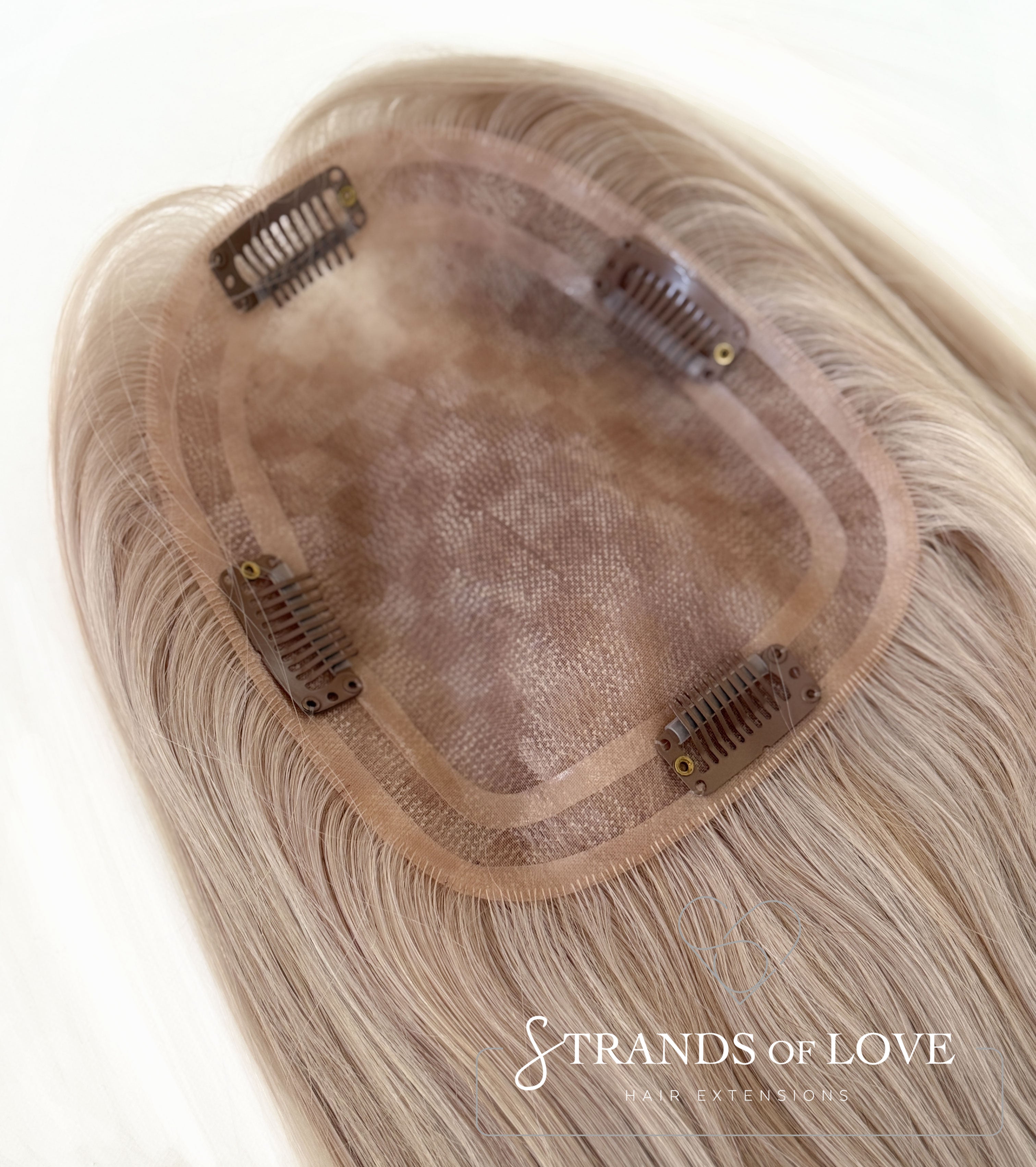 Crown Topper Clip-In - Champagne Blonde - (#C-Ice) - Mono