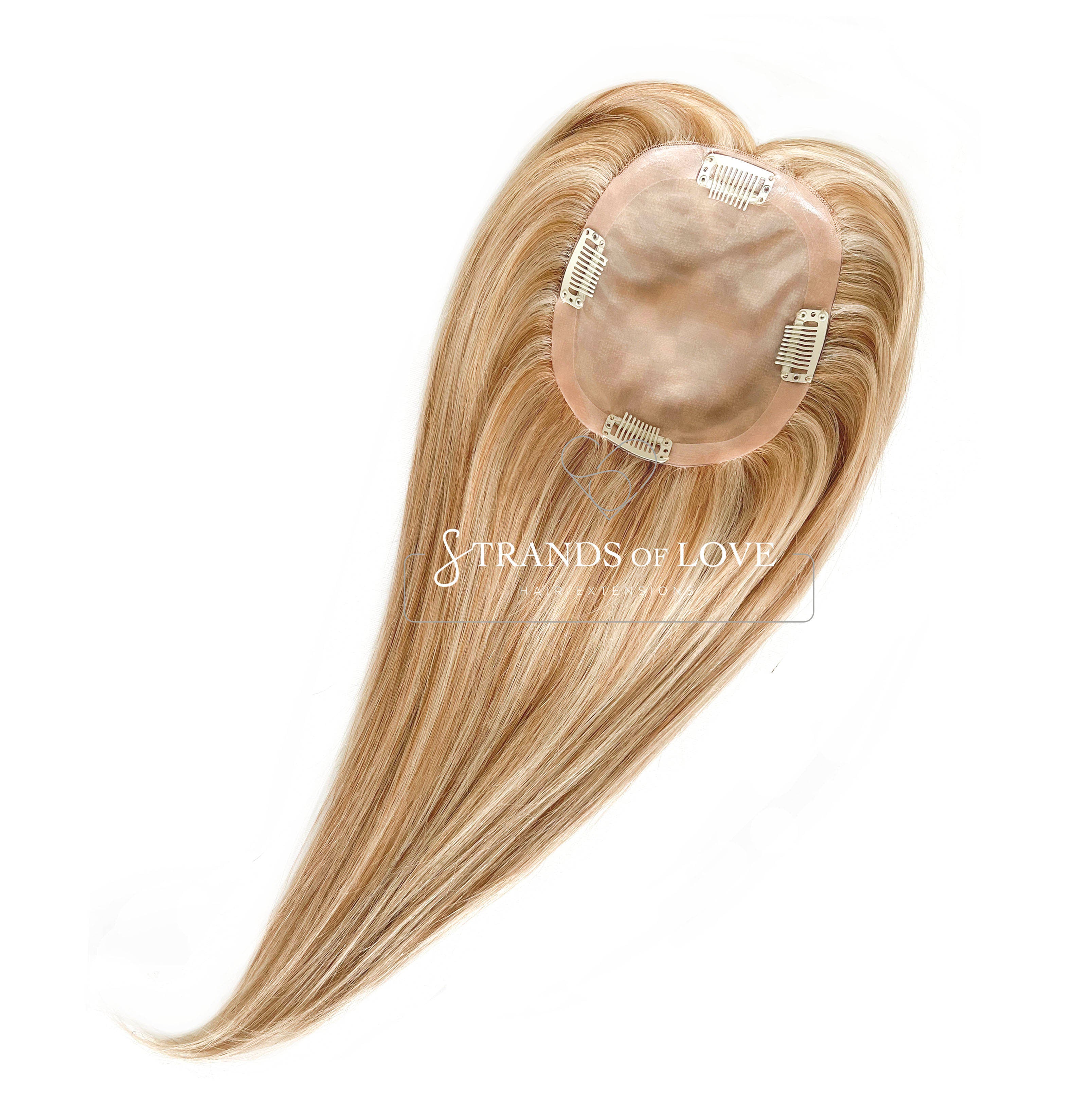 Crown Topper Clip-In - Vanilla Cream - (#60/20) - HD Silk