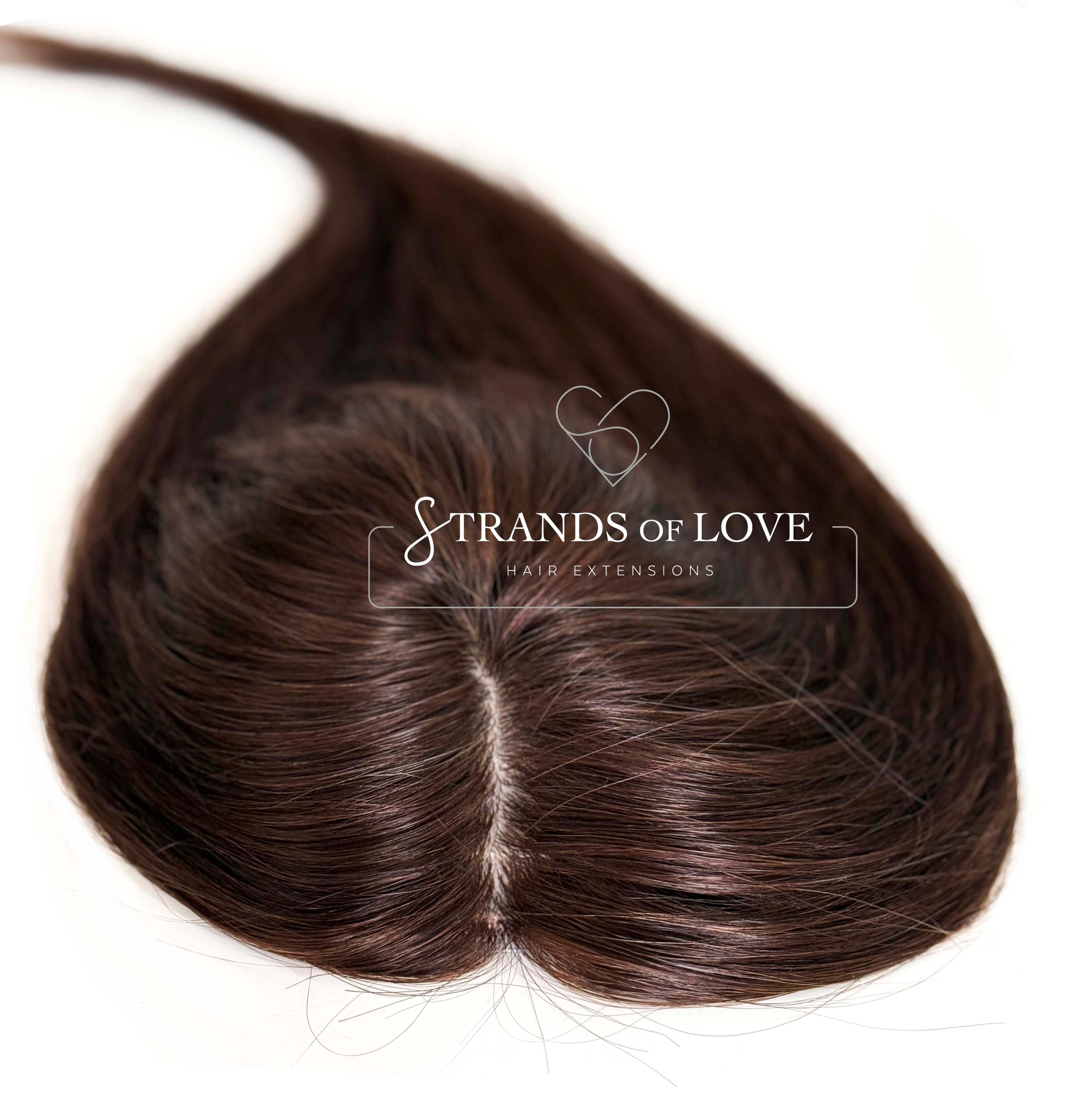 Crown Topper Clip-In - Chocolate Brown (#2) - Skin