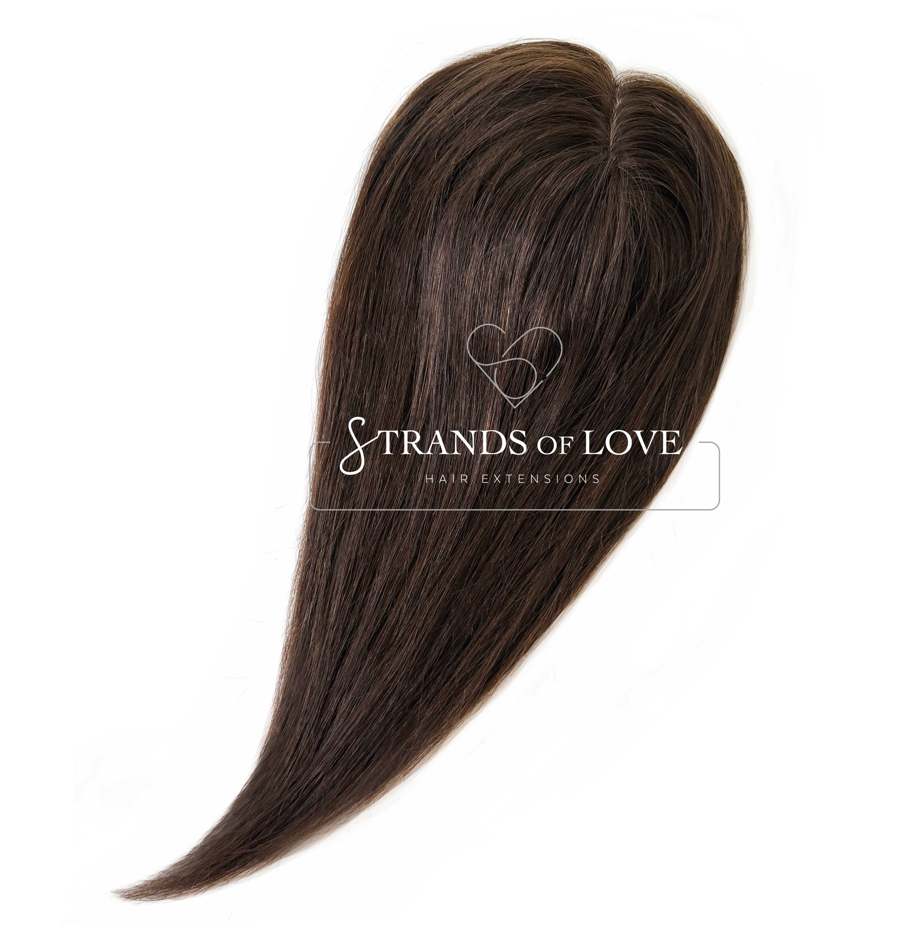 Crown Topper Clip-In - Chocolate Brown (#2) - Skin