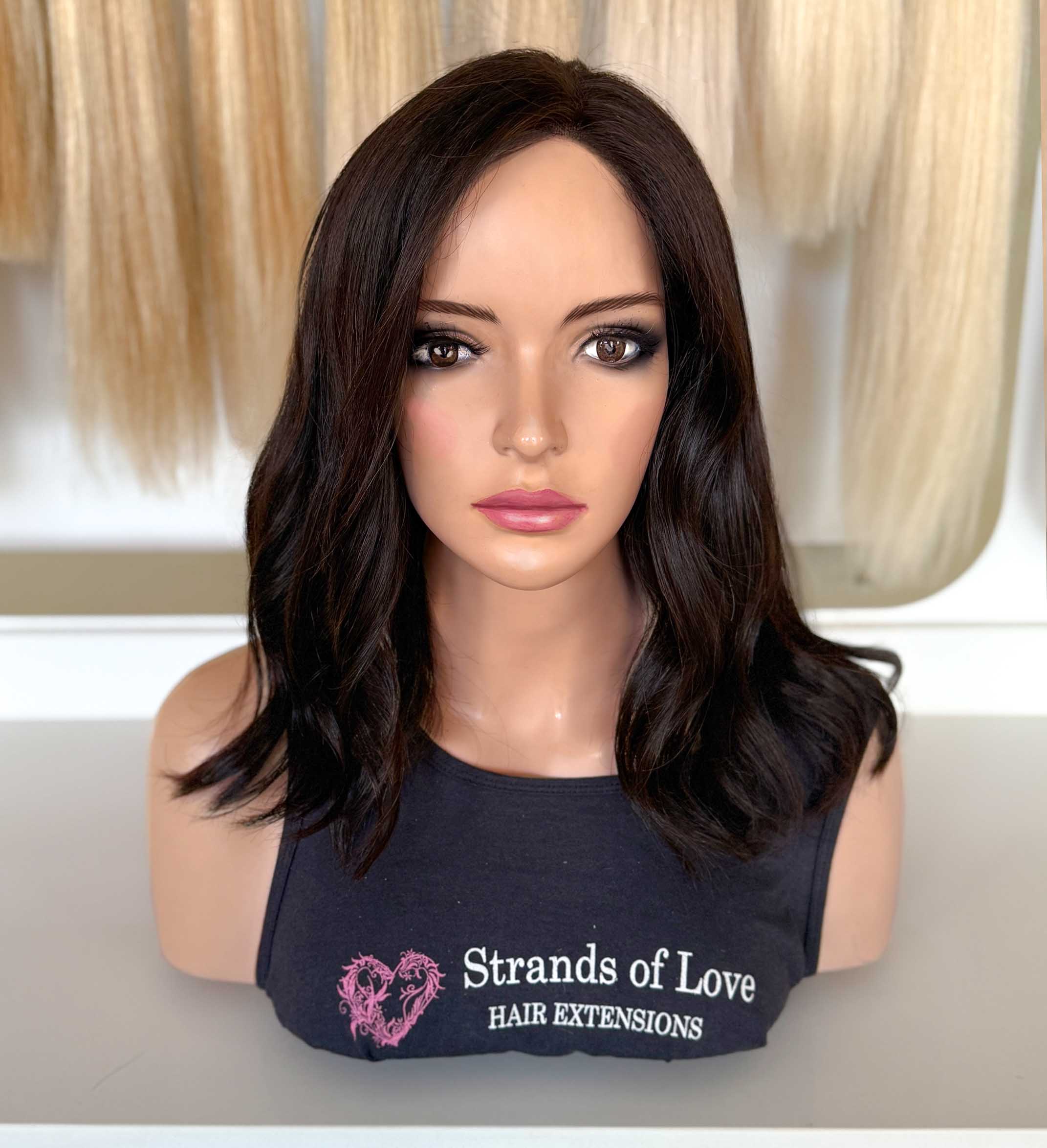 VICTORIA- Full Wig - Espresso Brown (#1B) - Lace front