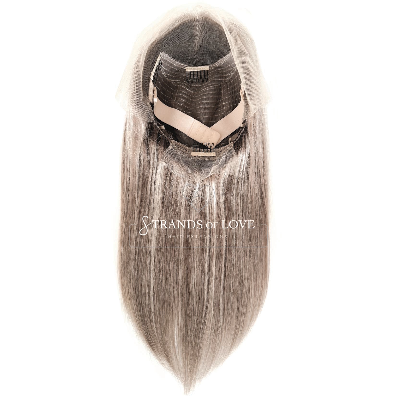 AMY - Full Wig - Ash Highlight (#Silver/7) - Straight - Lace Front