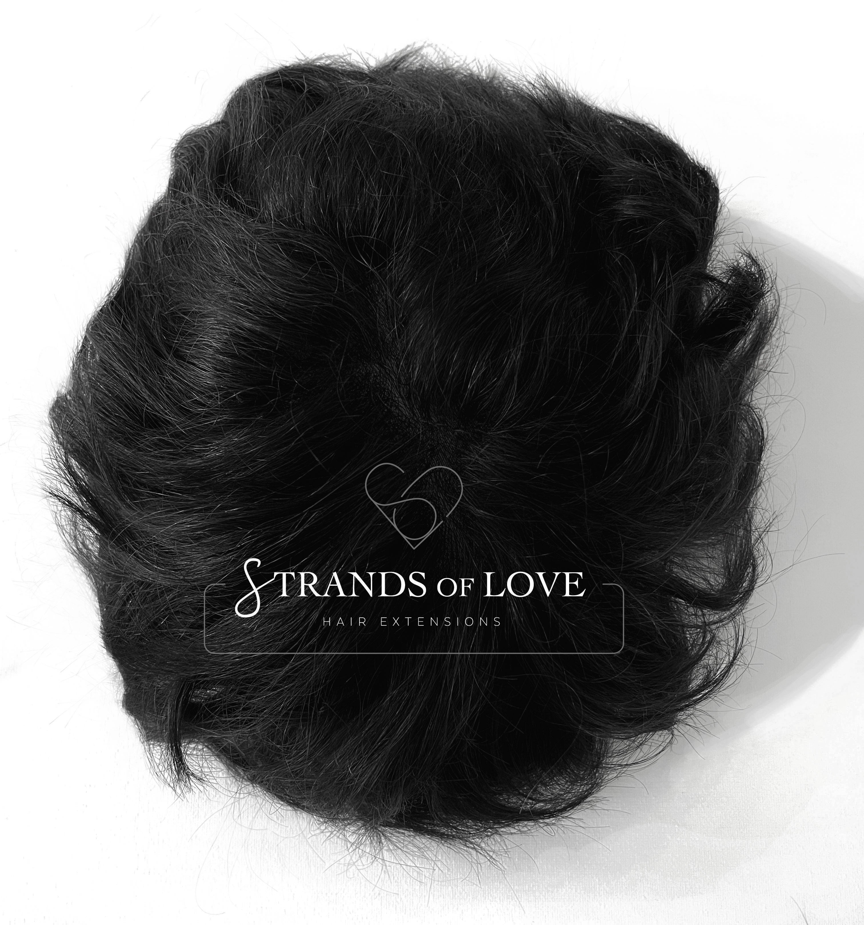 Men's Non-Surgical Hair System 002 - Black (#1) - Skin Base