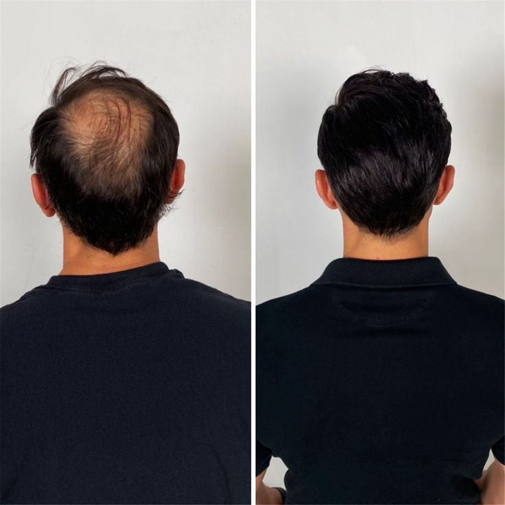 Men's Non-Surgical Hair System 001 - Black (#1) - Lace Base