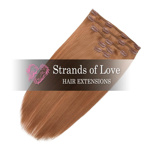 Strands of Love 20 Inch Classic Clip-In Hair Extensions 27 Desert Blonde