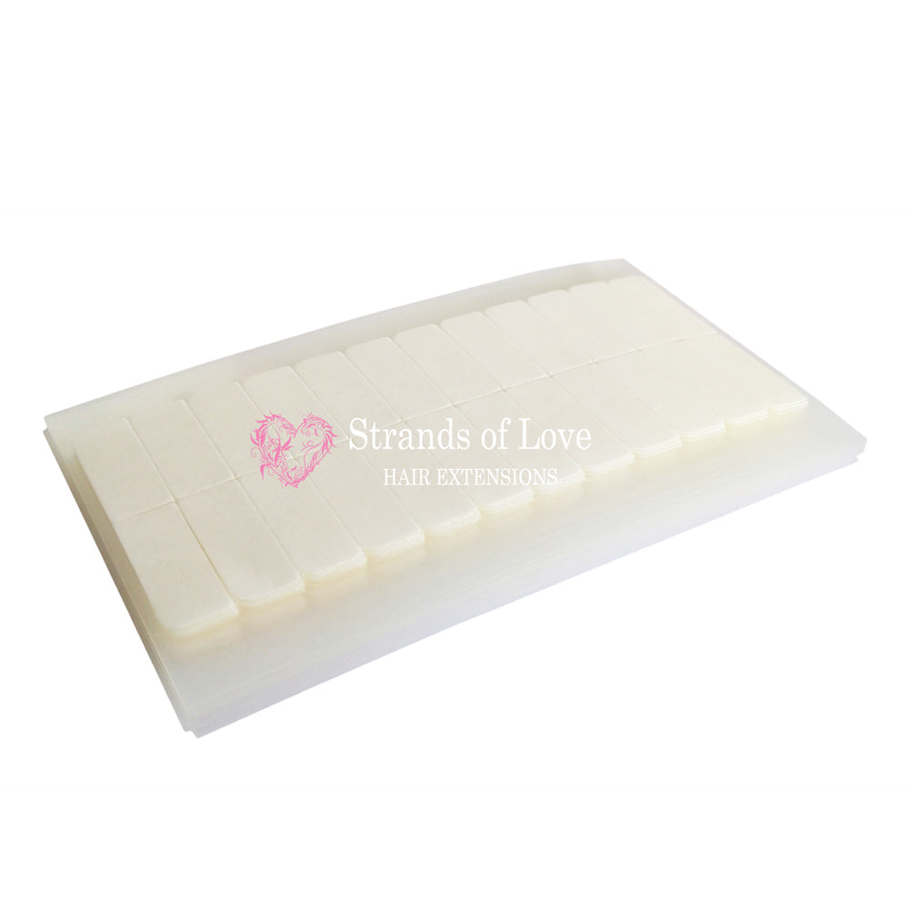 Hair Extension Re-Bonding Tabs - White Italian Tabs