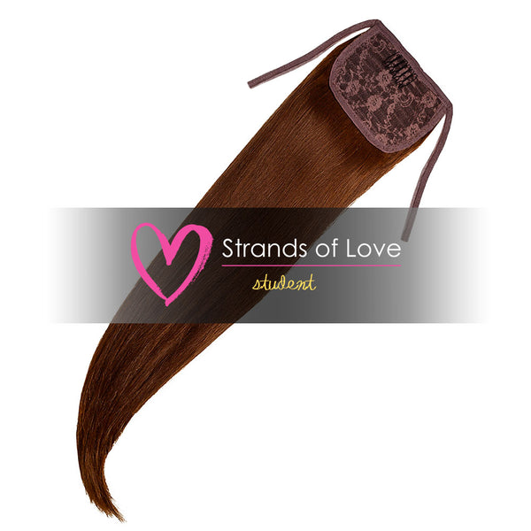 Strands of Love Student Ponytail Clip-In Chestnut Brown #4