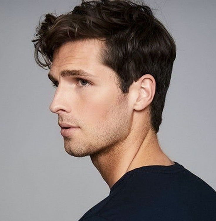 Men's Non-Surgical Hair System 006 - Dark Brown (#2) - Skin Base