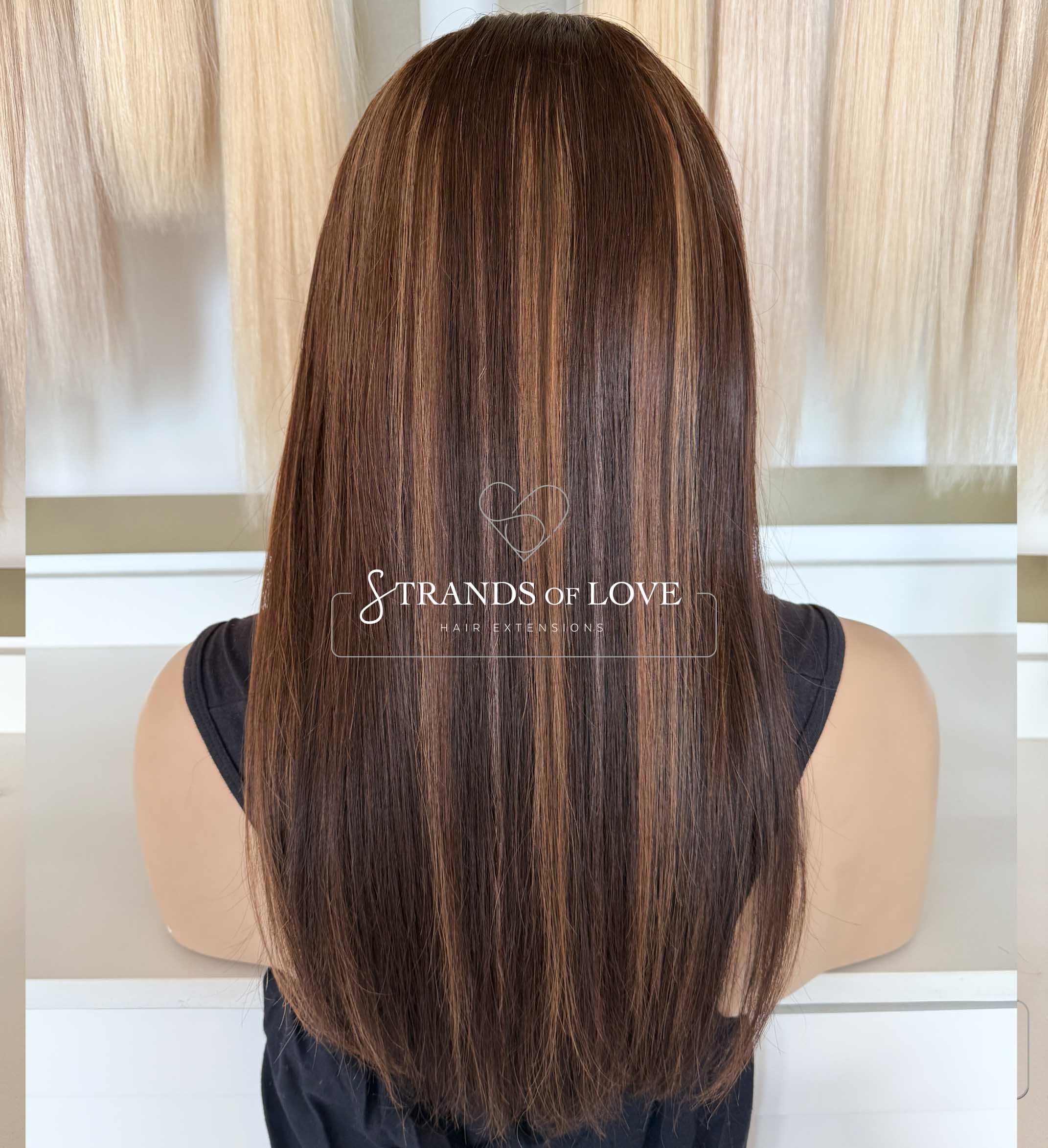 AUDREY - Full Wig - Choccachino (#2/8) - SKIN top with lace front