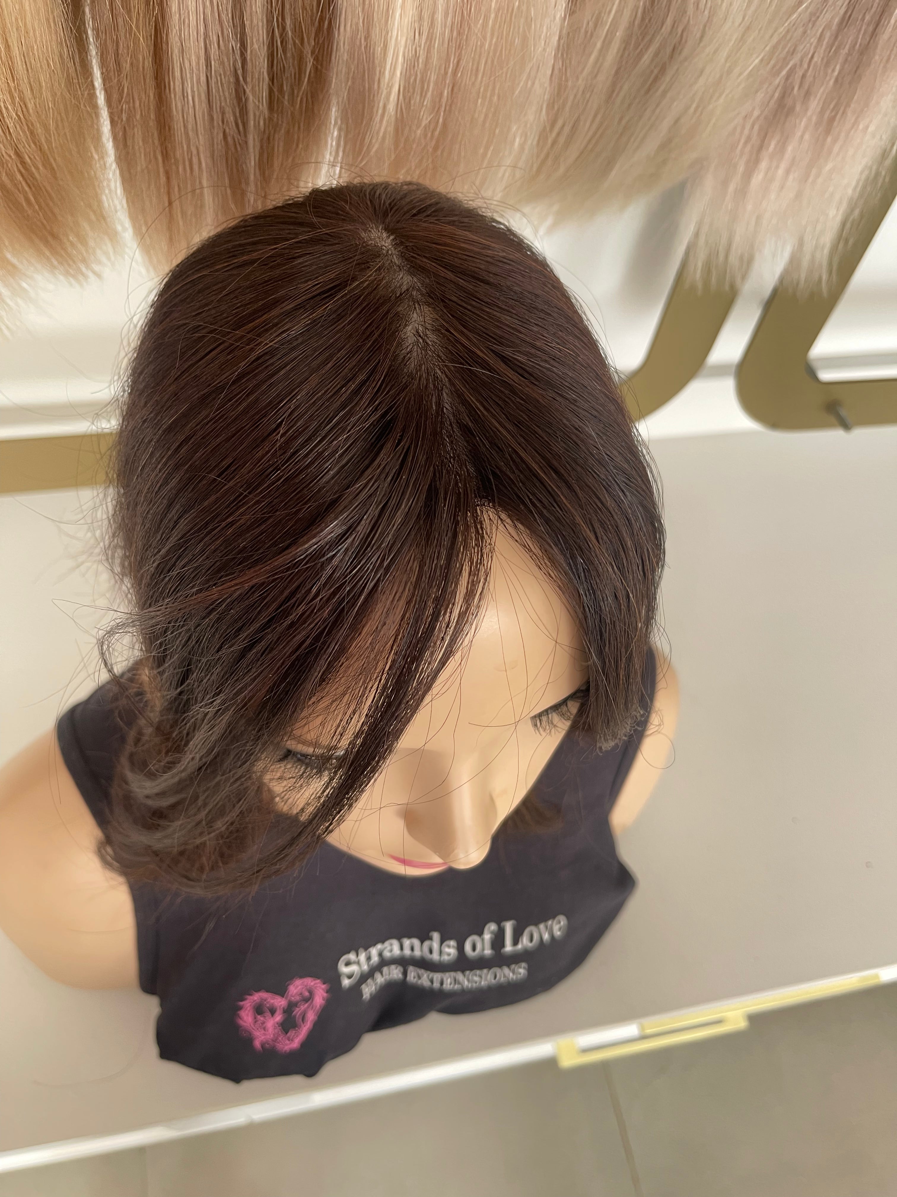 Crown Topper Clip-In - Espresso (#1B) - HD Silk