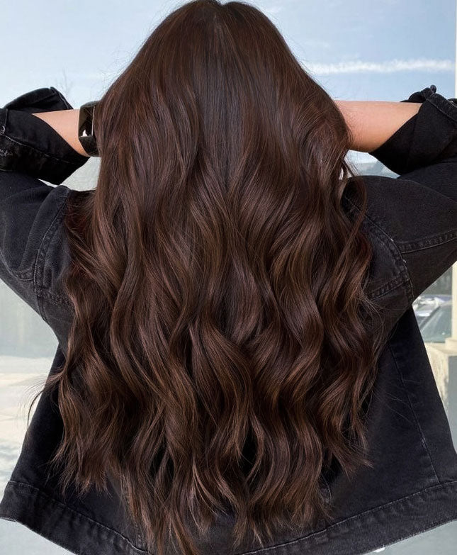 Classic Clip-In Hair Extensions - Chocolate Brown (#2)