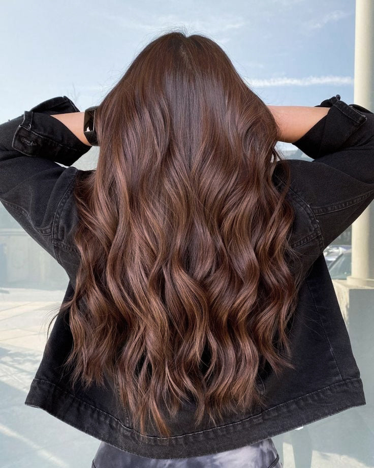 Classic Clip-In Hair Extensions - Chocolate Brown (#2)